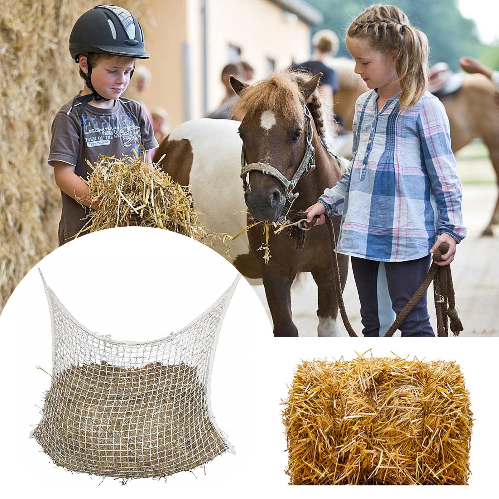 Rete Foraggi Elico Lucky Dip - Haynet A Lento Rilascio Per Cavalli Con Piccoli Fori Anti Spreco - Made In UK - Foto 3
