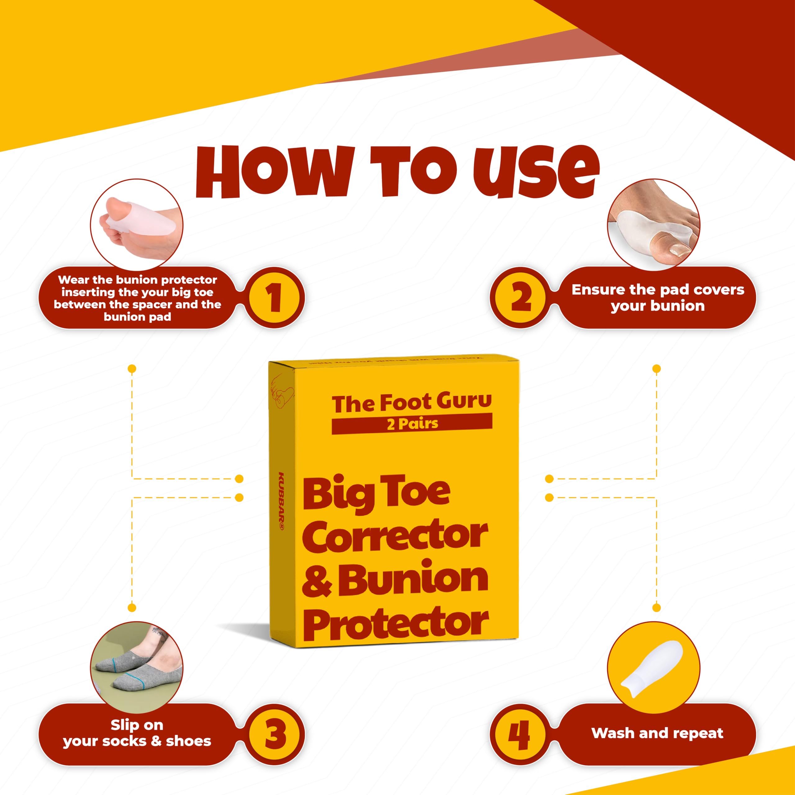 The Foot Guru - Corrector y protector de juanetes suave