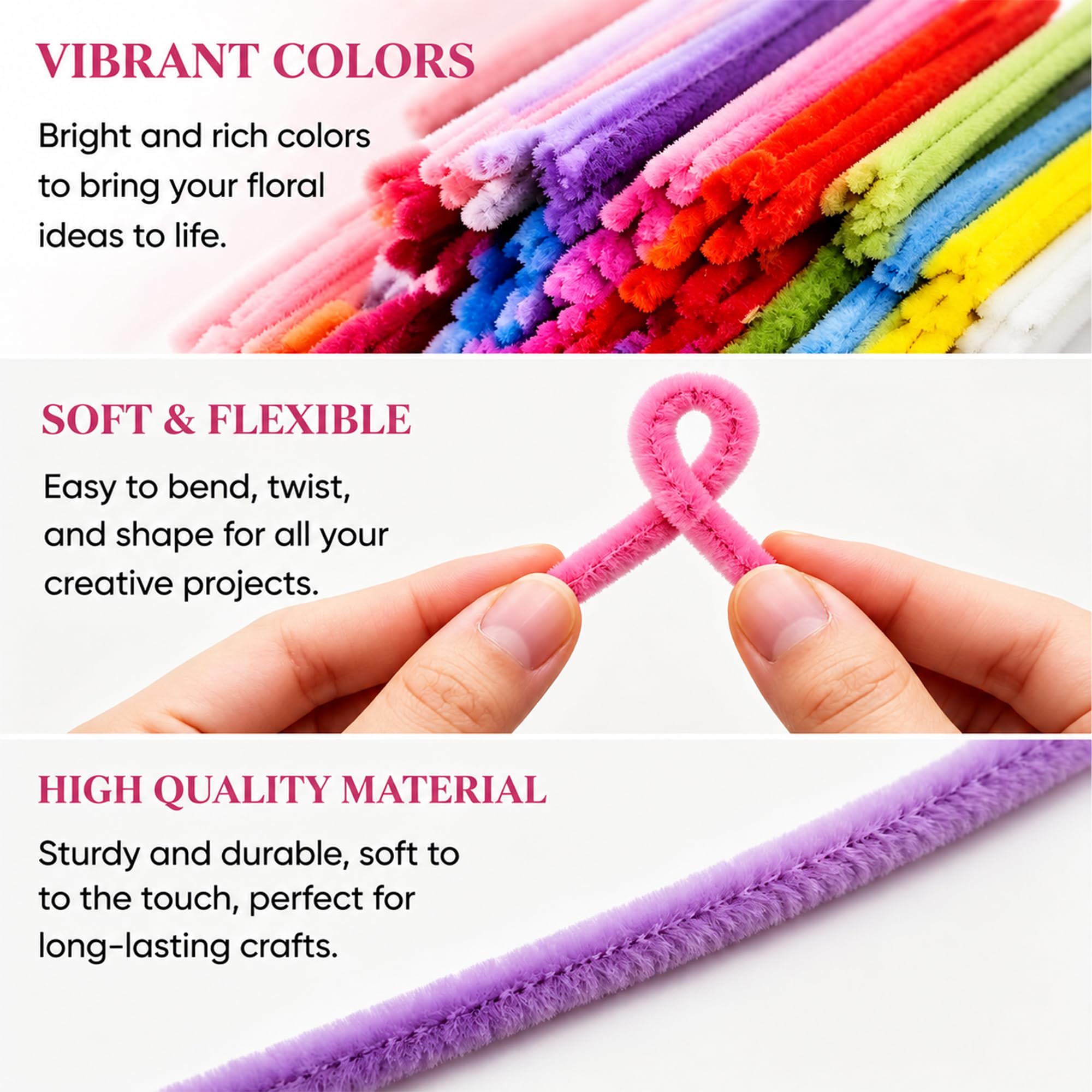 Kit completo per la creazione di bouquet di fiori fai da te, 1050 pezzi