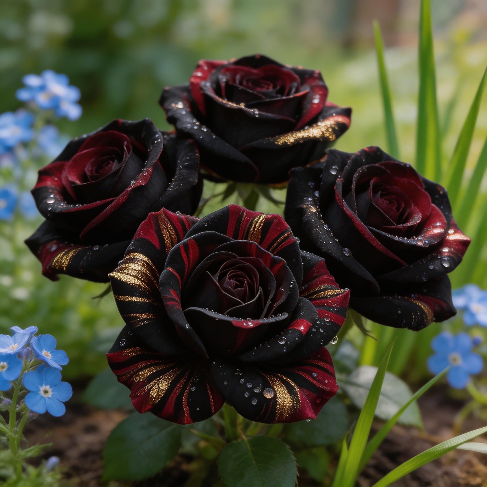 MehrjäHrige, Farbenfrohe Rosenpflanzen-Rhizom In GroßPackungen, Pflegeleicht, Fachgerecht Gepflanzt, GartenverschöNerung-5Rhizom-e