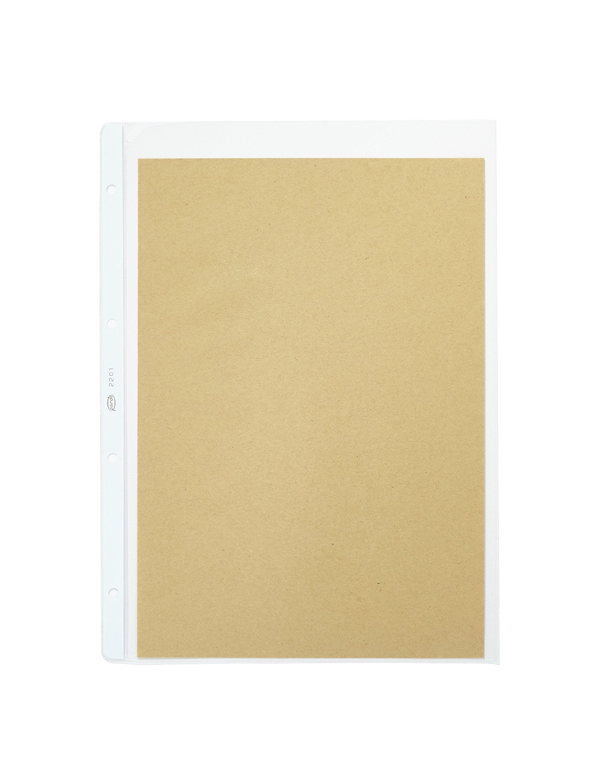 PARDO 211536 - Pack de 100 fundas extra con papel interior protector, A4