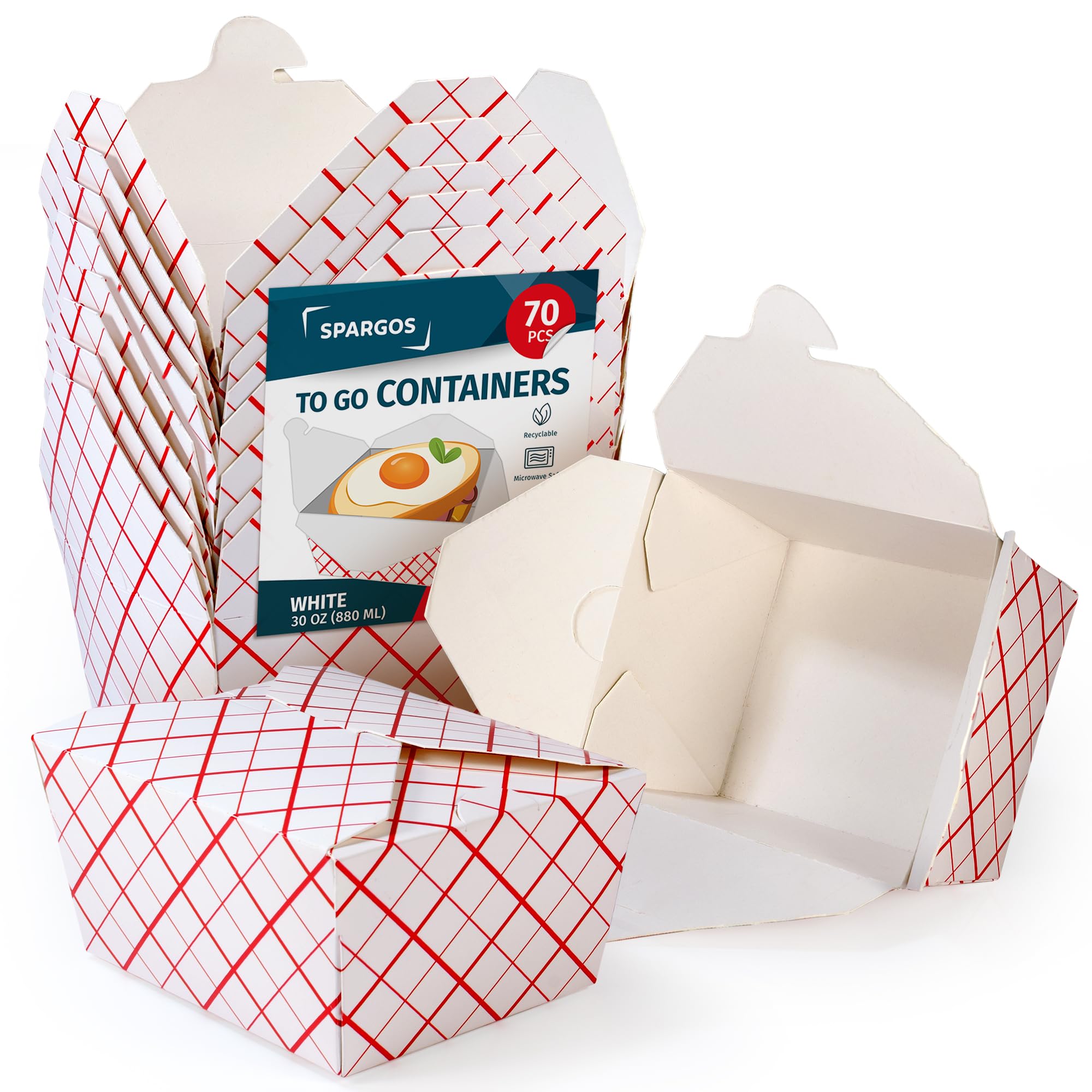 Snapklik.com : SPARGOS Take Out Boxes