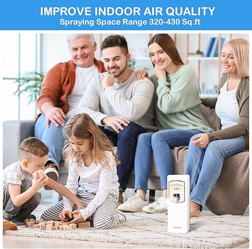 Miniatura 2 de SVAVO Dispensador automático de ambientador, dispensador de aerosol automático montado en la paredindependiente, dispensador de fragancia