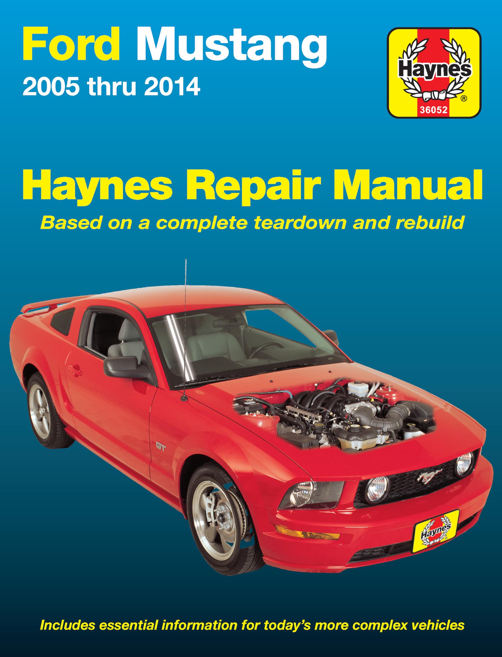 - Ford Mustang (05-14) Haynes Repair Manual (Does not include information specific to Shelby GT5000 Cobra models or Boss 302 models. Includes vehicle coverage apart from the specific exclusion noted)