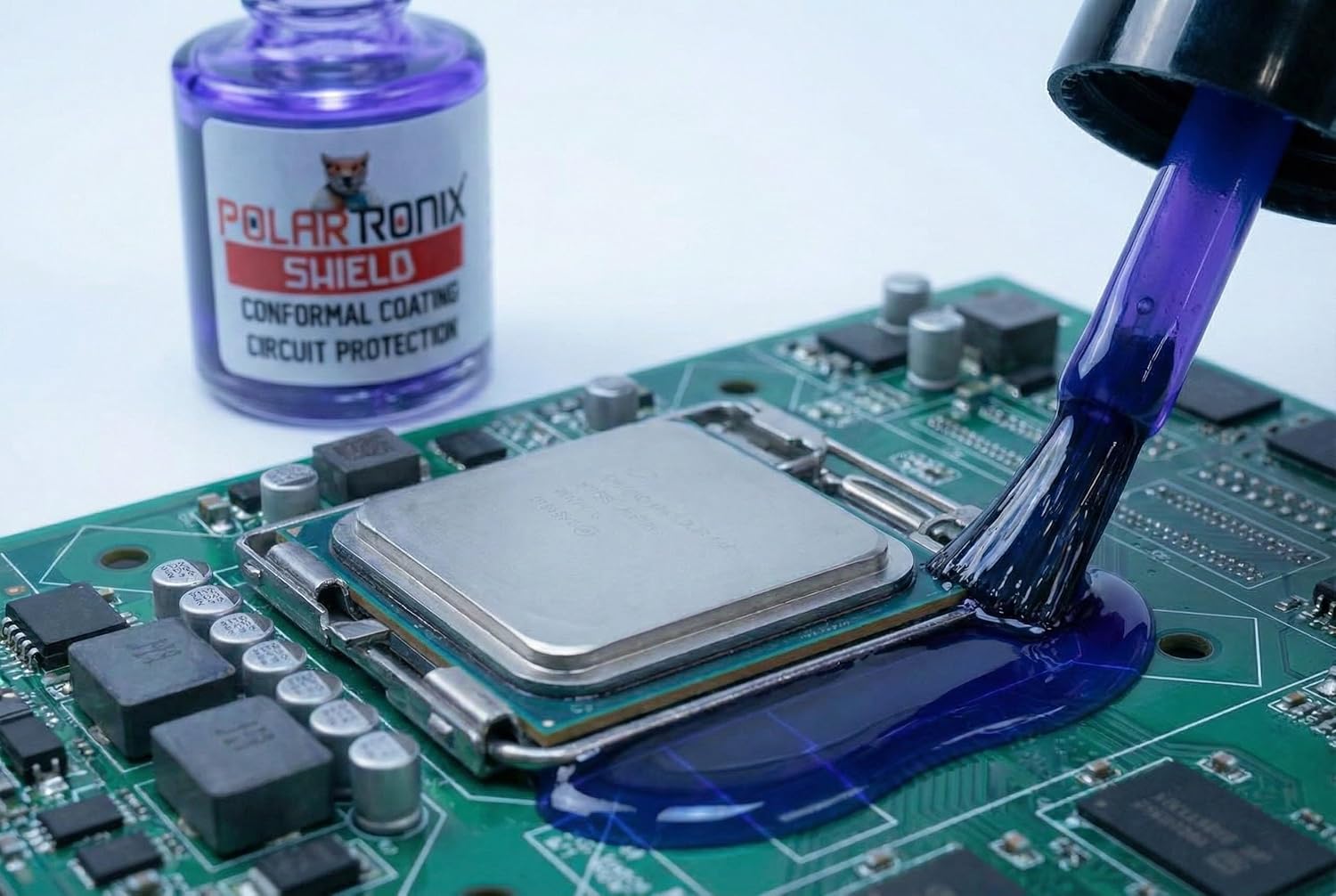 Liquid Metal Thermal Paste(1.5Gram) - 130WmK - Liquid Metal Shield(5ml) Bundle - for PC, Laptop CPU GPU High Temp. Circuit Protector