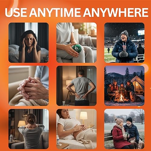 Miniatura 5 de Paquetes de calor reutilizables, 8 paquetes de calor instantáneos, almohadillas activadas por clic para sobre la marcha, campamento o hogar para