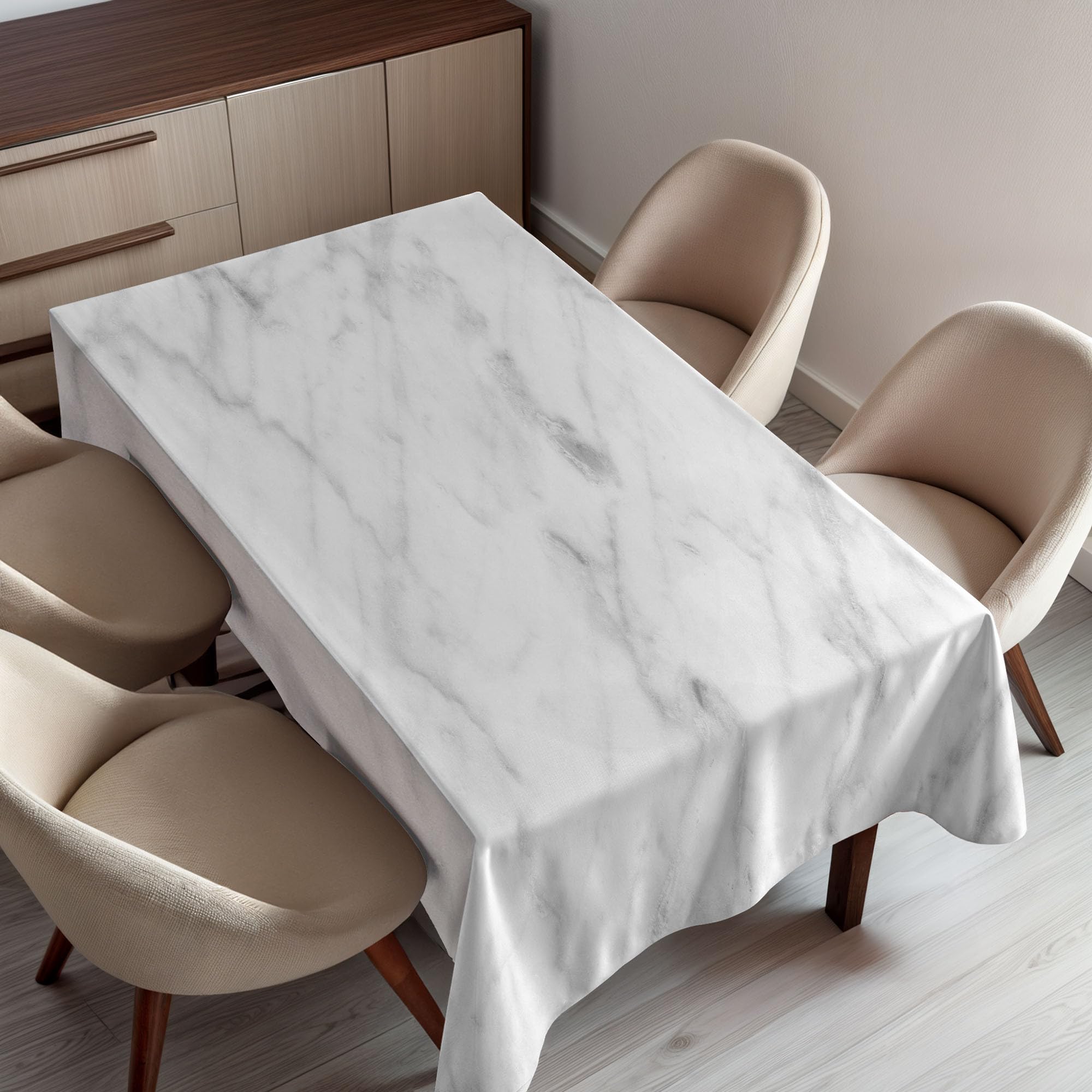 Amazon｜大理石テーブルクロスby Ambesonne、Carrara大理石