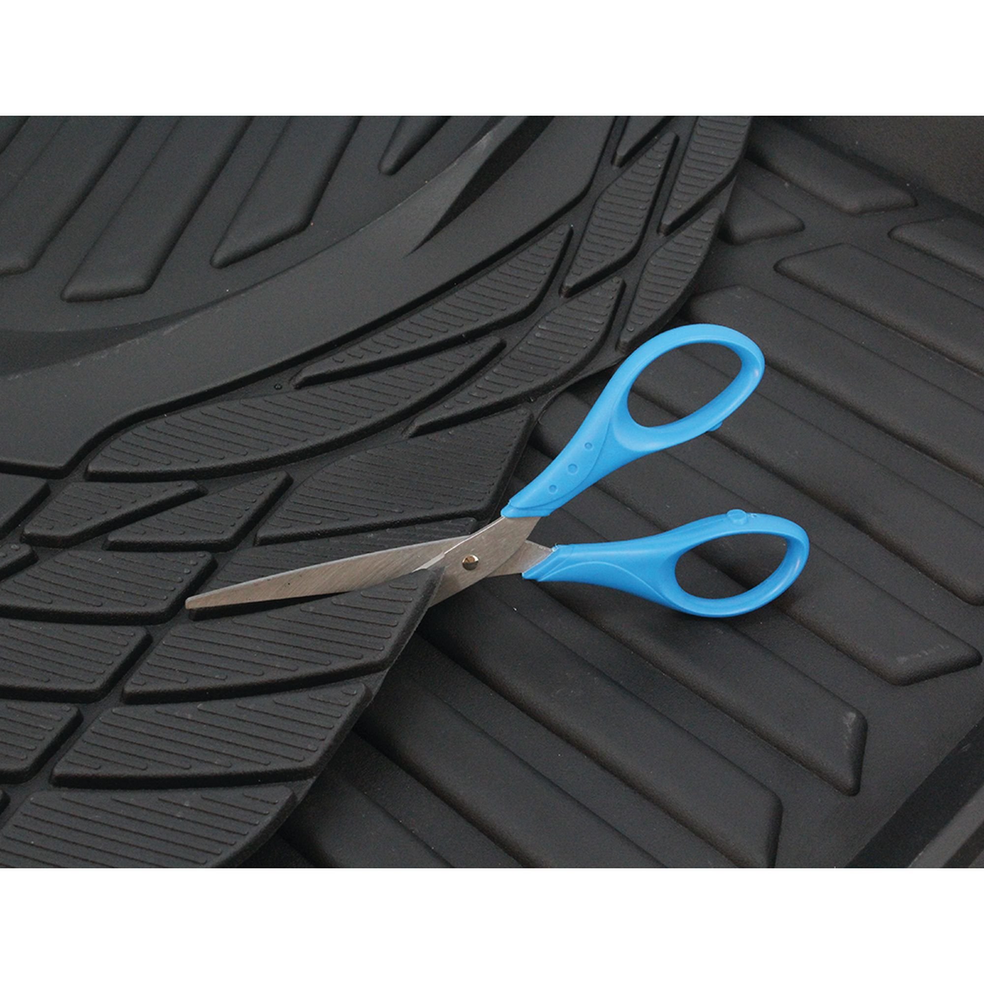 SUMEX Conti30 Carplus - Set 4 Tappeti Auto In Gomma Trasparenti, Universali E Ritagliabili