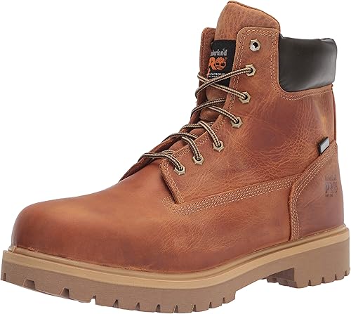 Timberland PRO Botas de trabajo industriales impermeables con aislamiento de punta suave de 6 pulgadas para hombre