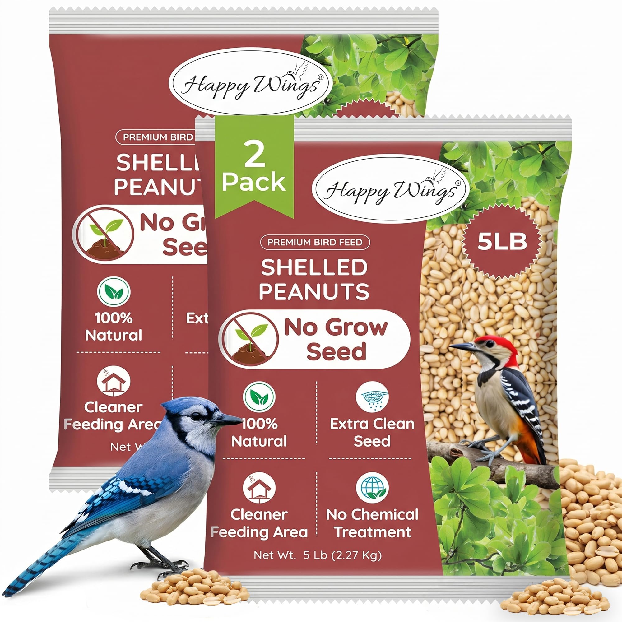 Happy Wings 10LB Shelled Peanuts