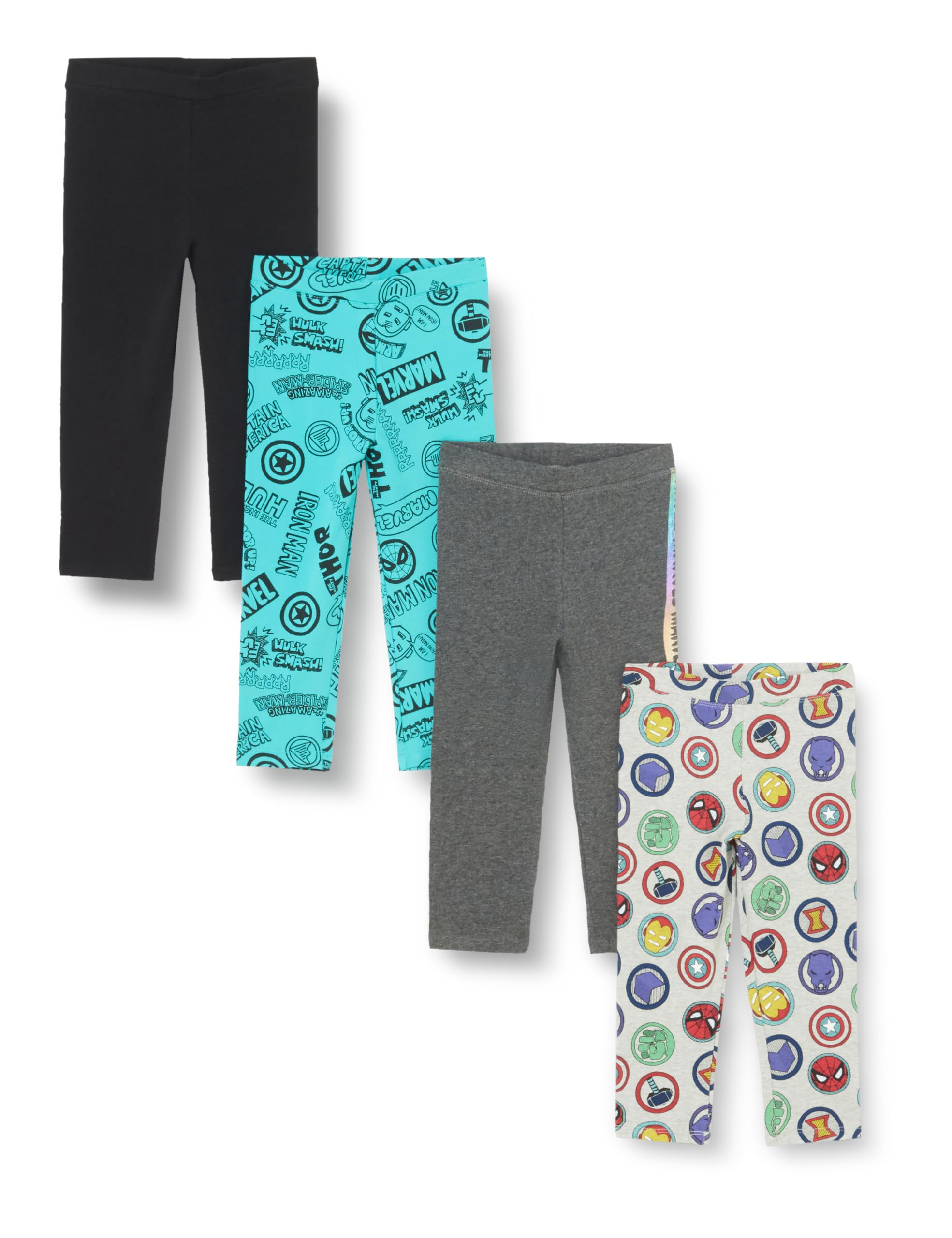 Amazon Essentials Disney | Marvel | Star Wars | Frozen | Princess Girls and Toddlers' Leggings, Multipacks — view 11