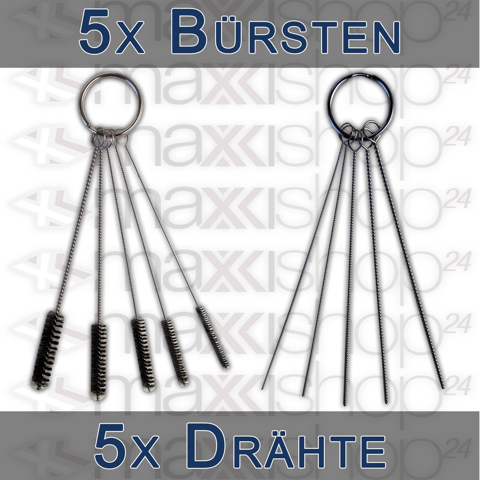 Airbrush-Set AS-186-E1 Komplett-Set Kompressor Set 12tlg. Mit 2 Pistolen