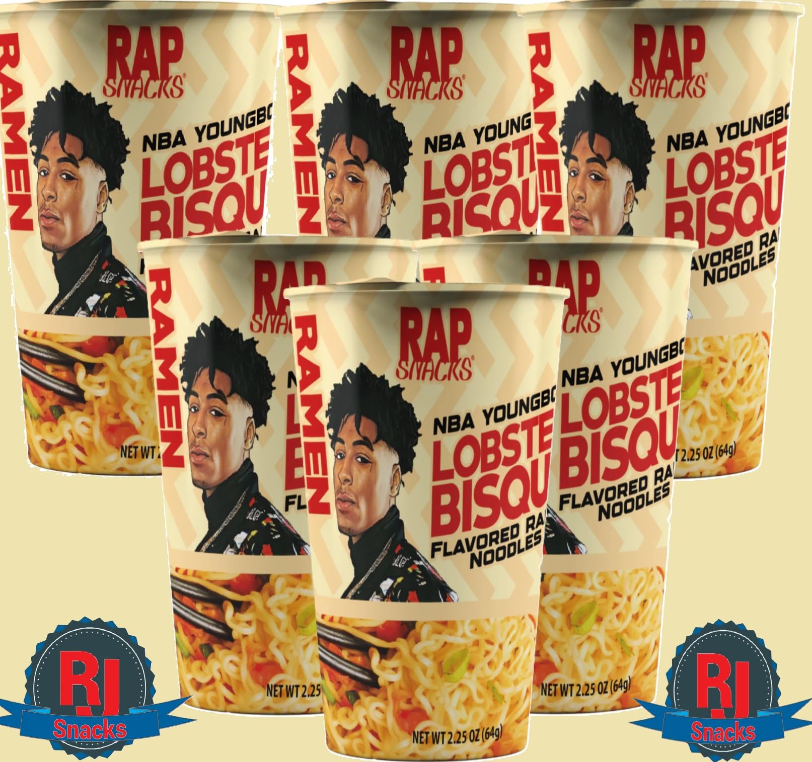Amazon.com: Rap`Snacks Ramen Noodles 2.25 oz (Curated by RJ Snacks