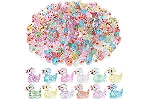 100pcs Mini Glitter Ducks - The Perfect Addition to Any Aquatic Wonderland