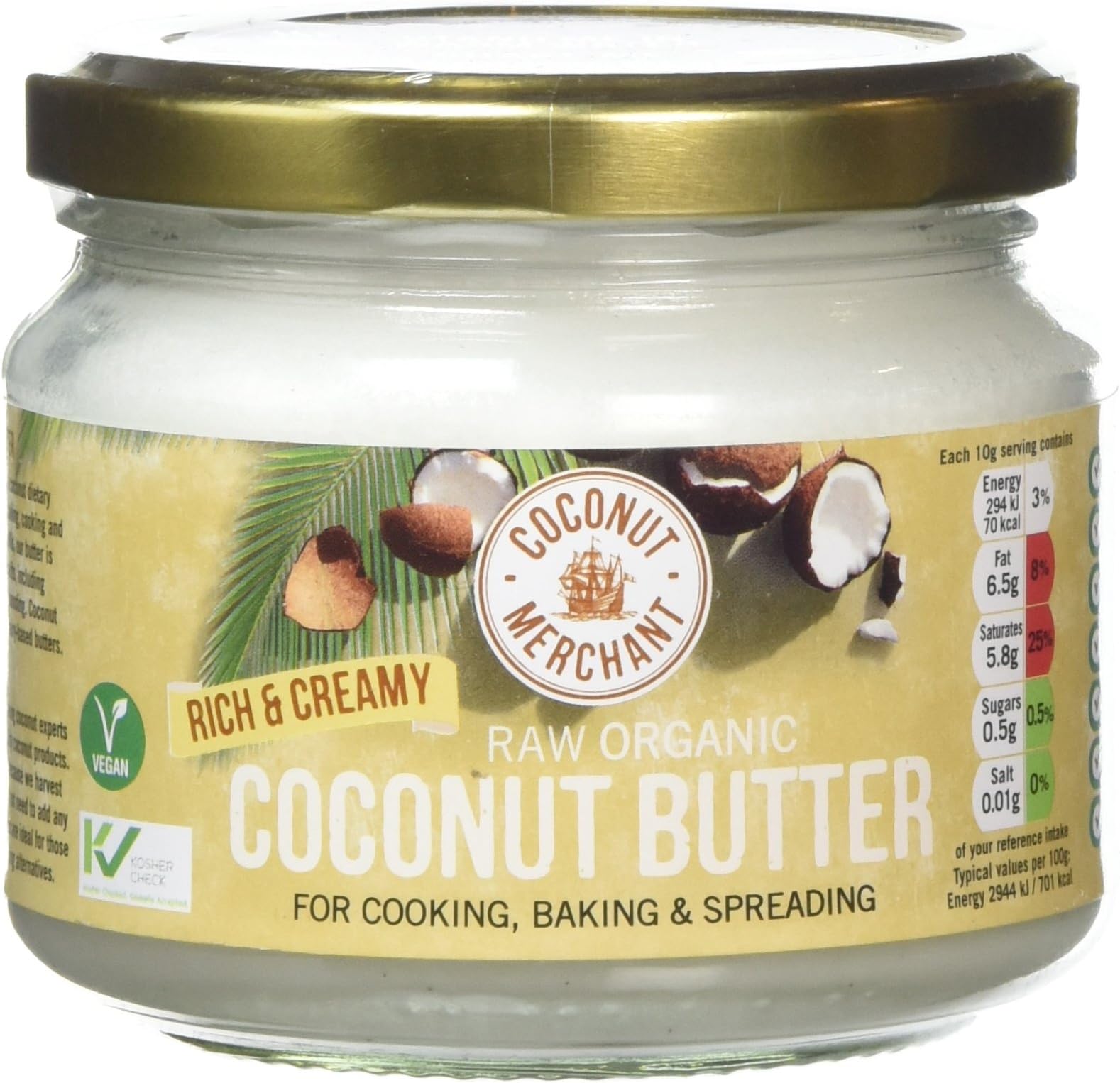 Coconut Merchant Organic Raw Coconut Butter 300 g