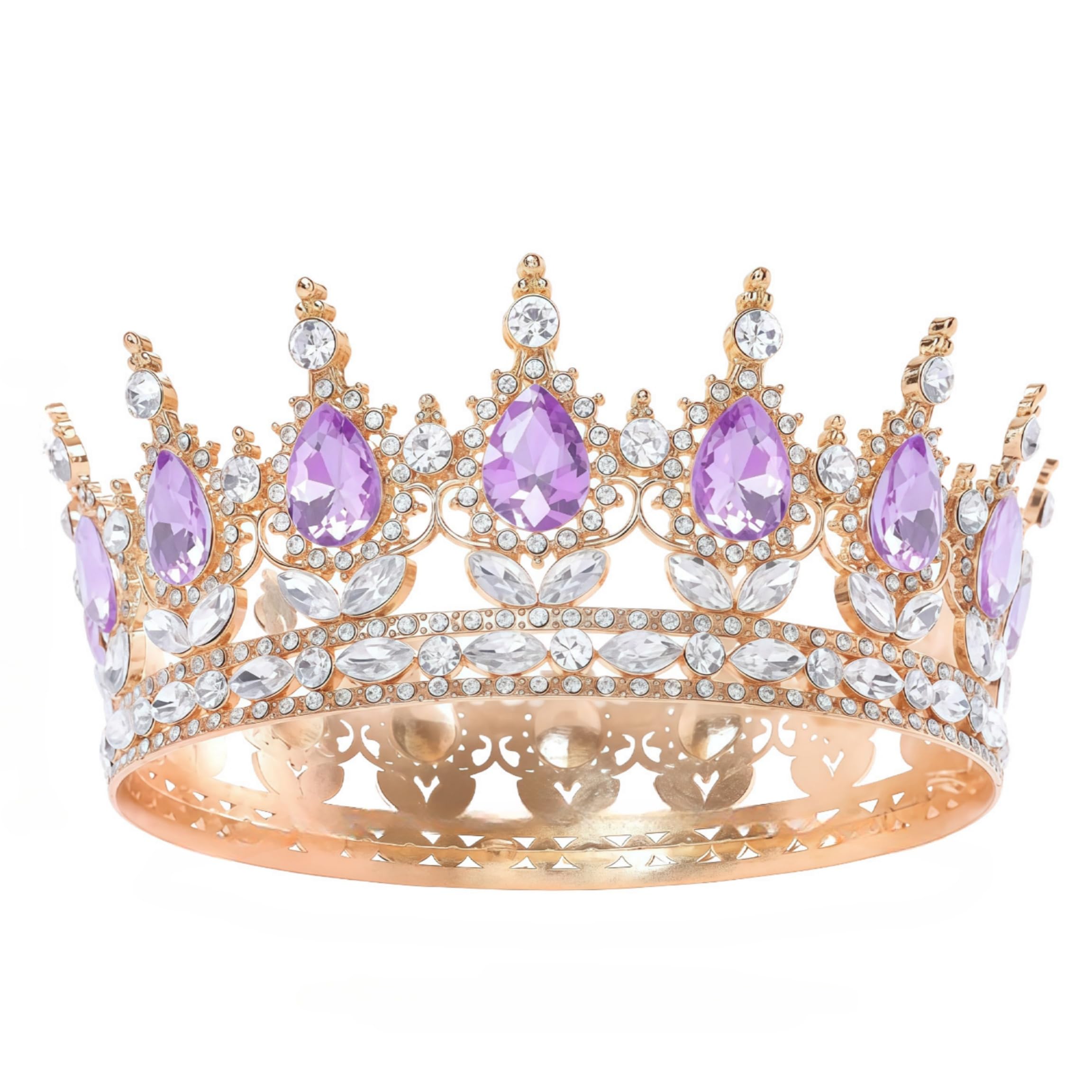 [Geschenkbox verpackt] Vintage Rund Braut Haarschmuck Diadem