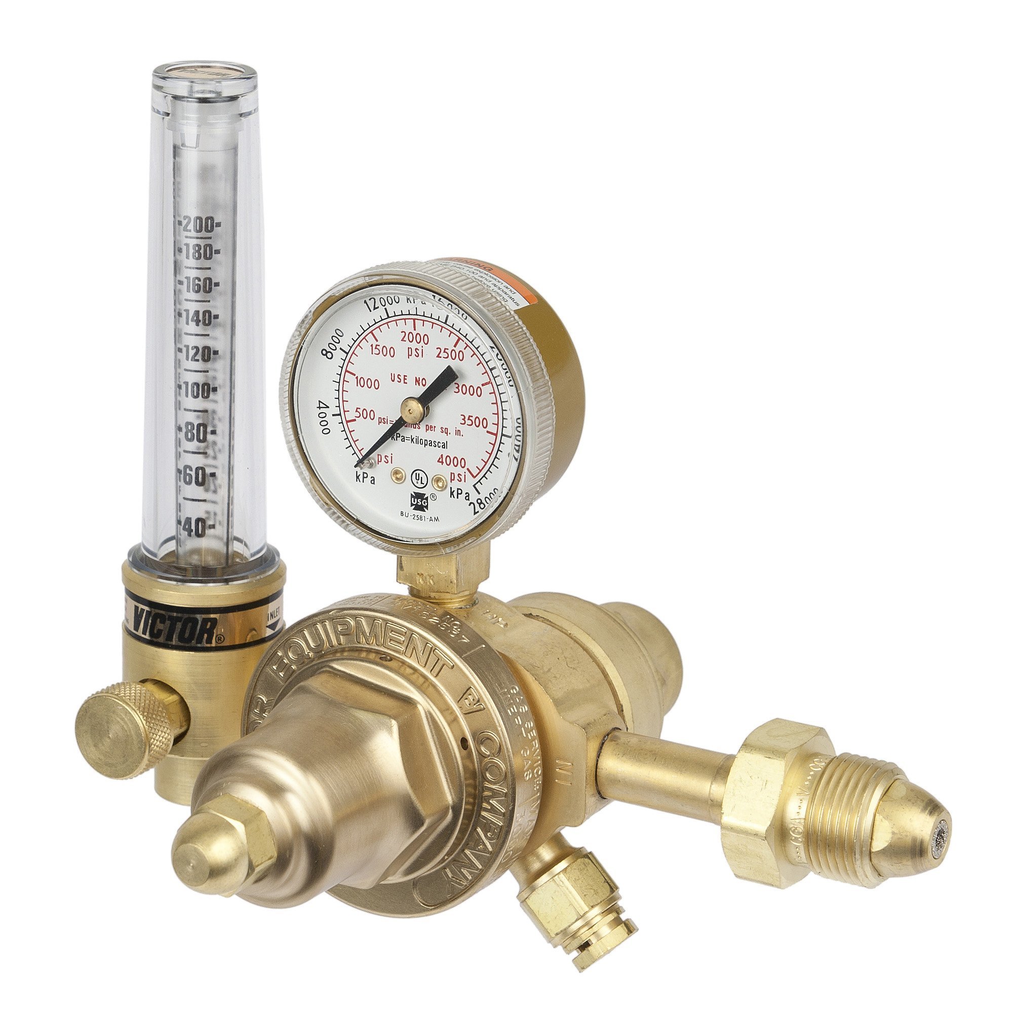 Victor 0781-3774 HVTS2570-580 Professional Two Stage Flow Meter Medium Duty Regulator