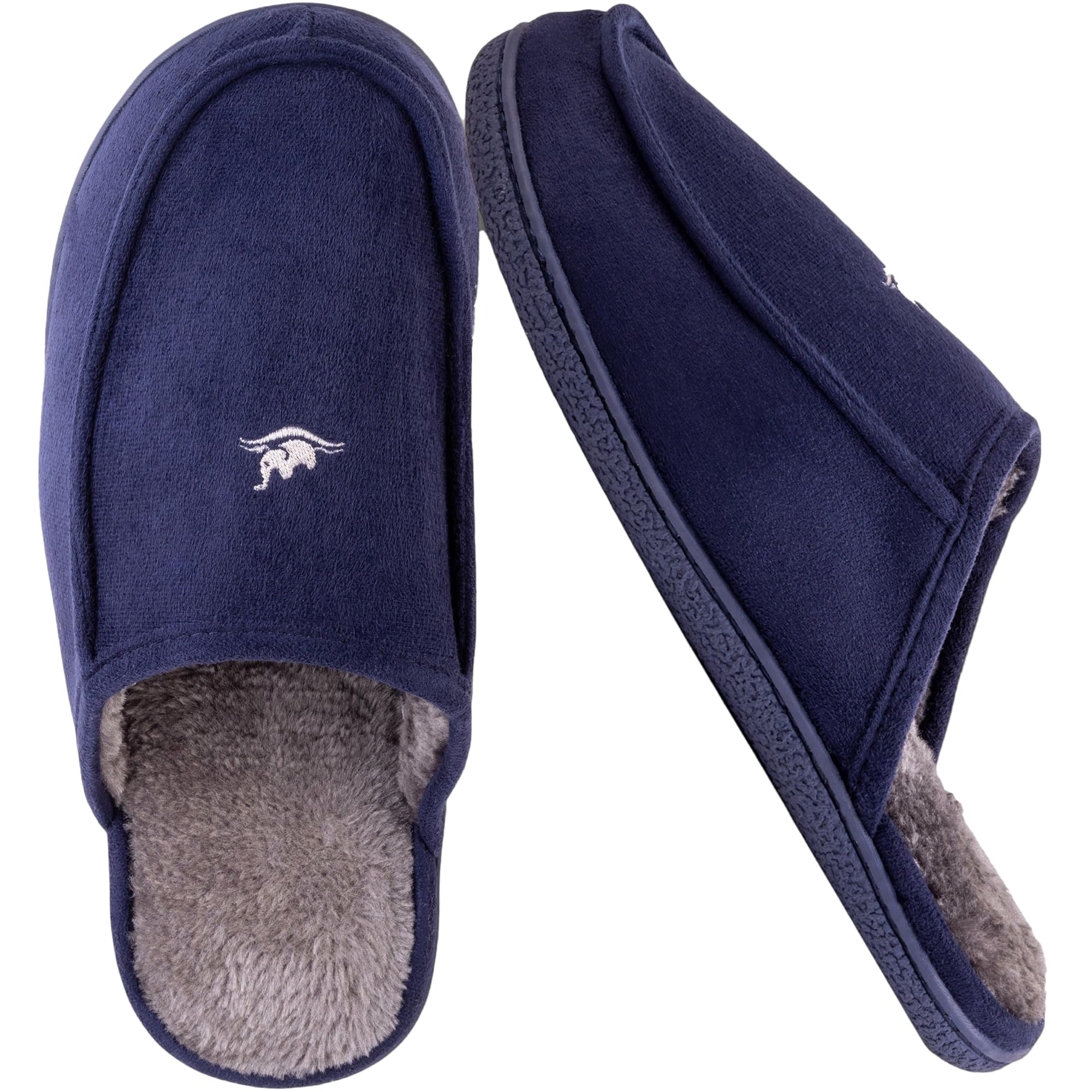 EUROPEAN SOFTEST Men's 80D High Density Memory Foam House Slippers, Indoor Outdoor Slip On Clog House Shoes