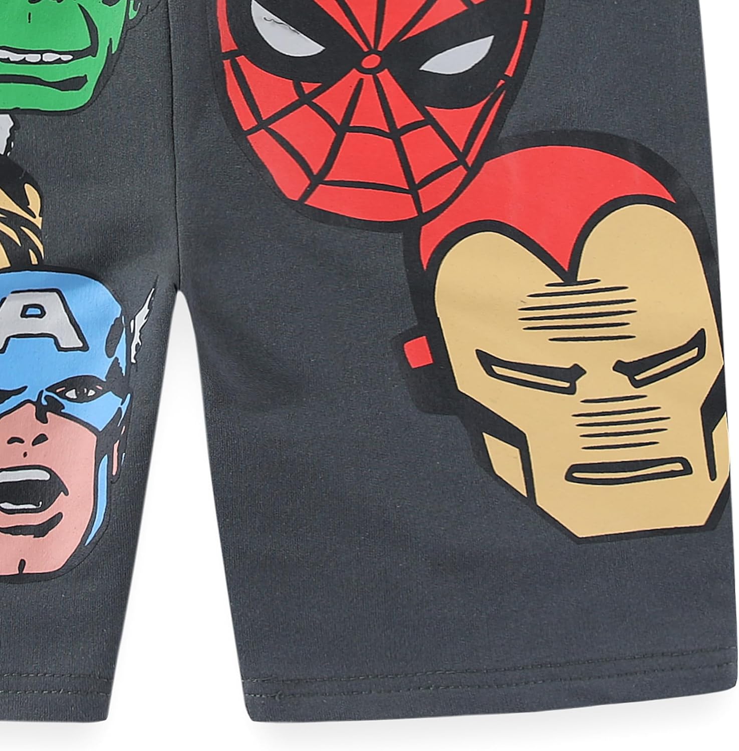 Marvel Avengers Boys 2 Piece Shirt and Shorts Outfit Set for Toddler and Big Kids - Image 7