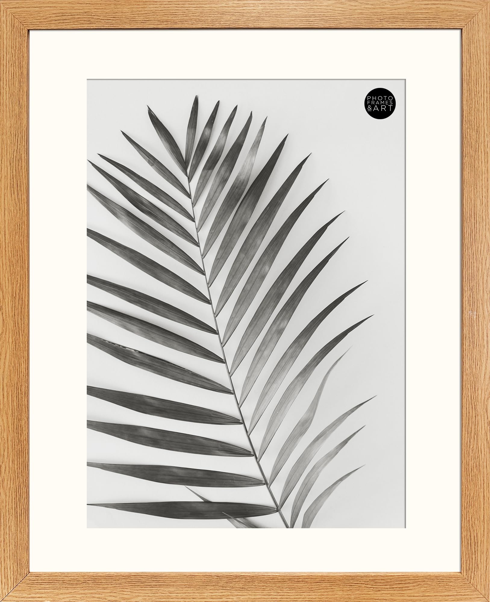 pf+a REAL GLASS Oak Effect Picture Frame For A3 With Mount - Wide Oak 20x16 For A3 Poster Frame / A3(42x29.7cm) Frame With Mount