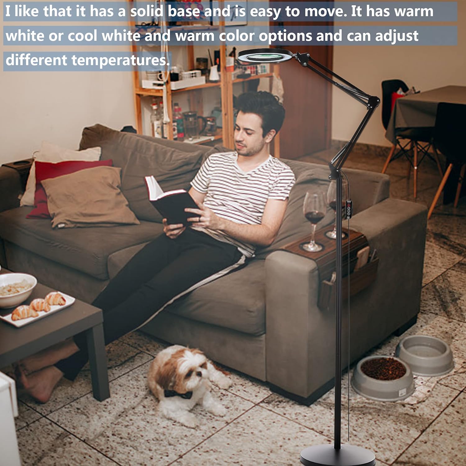 Nеw Arrіvаlѕ KIRKAS Magnifying Floor Lamp, Super Bright 3-in-1 Facial Magnifier Lamp - 2.25x Dimmable Full Spectrum Natural Daylight Sunlight LED Standing Light with Utility Clamp, Desk/Task Craft Lamp-Black Blасk Frіdау - 70% оƒƒ KIRKAS Magnifying Floor Lamp, Super Bright 3-in-1 Facial Magnifier Lamp - 2.25x Dimmable Full Spectrum Natural Daylight Sunlight LED Standing Light with Utility Clamp, Desk/Task Craft Lamp-Black