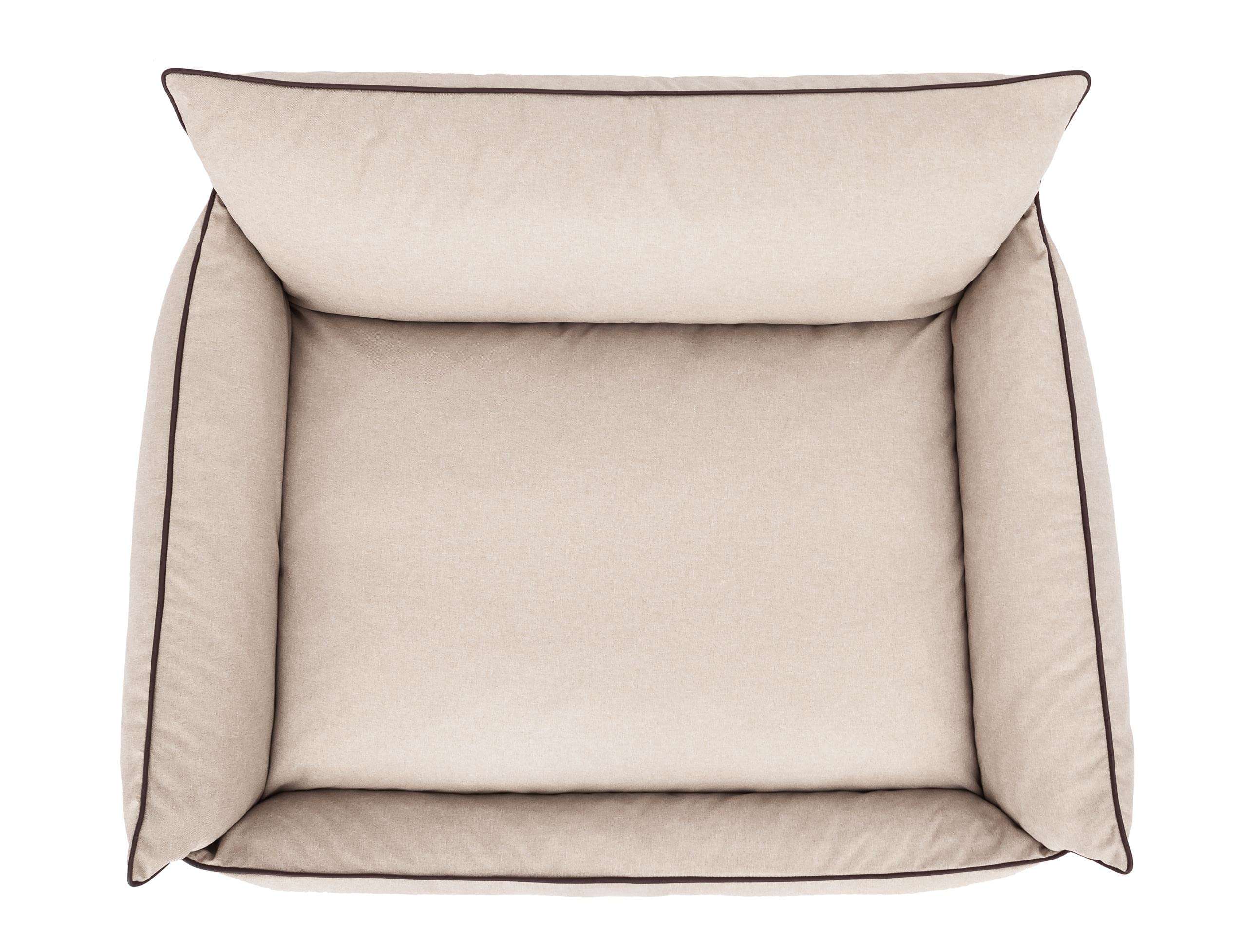 PillowPrim Legowisko dla psa, legowisko dla zwierząt domowych, leżanka, poduszka dla psa, materac, sofa, legowisko dla psa, XXL, 106 x 80 cm, beżowe, ekologiczne
