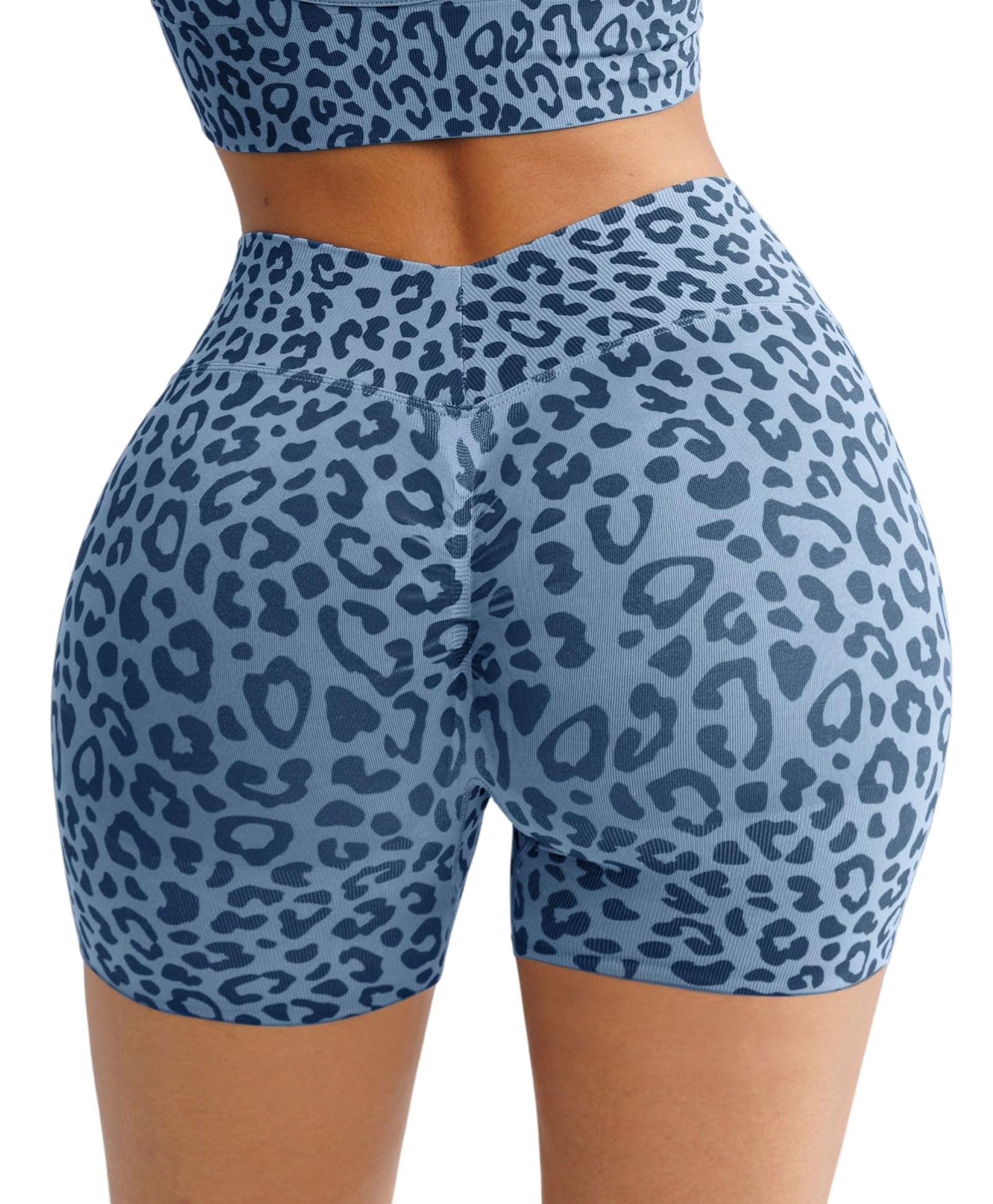 BRXL Scrunch Butt Lifting Shorts for Women V Back Seamless 5" High Waist Workout Gym Compression Spandex Impact Shorts