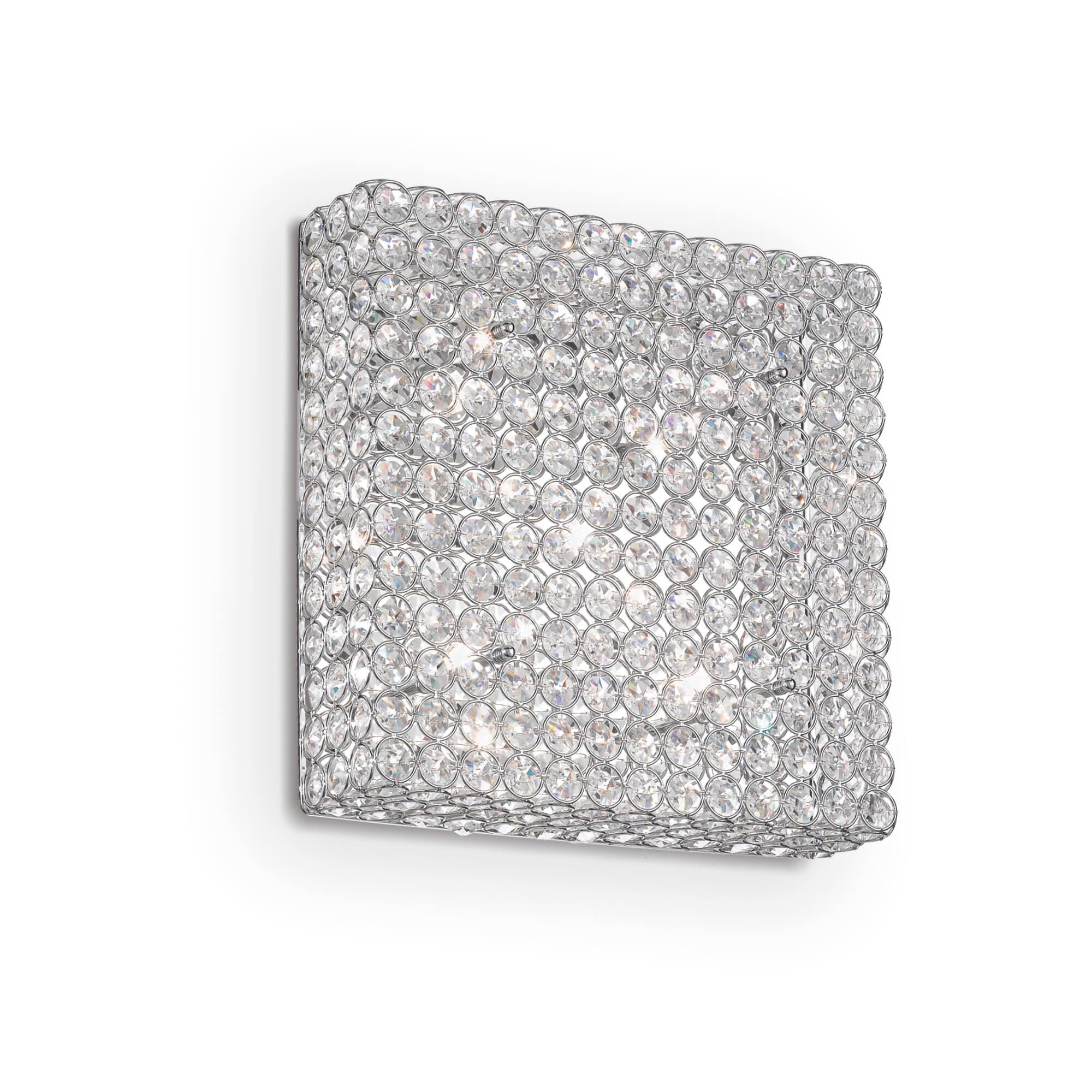 Ideal Lux Admiral PL6 Suitable for Indoor Use G9 40 W Chrome – Wall Lighting (Surfaced, Square, 6 Bulb (S), 40 W, G9, Chrome)