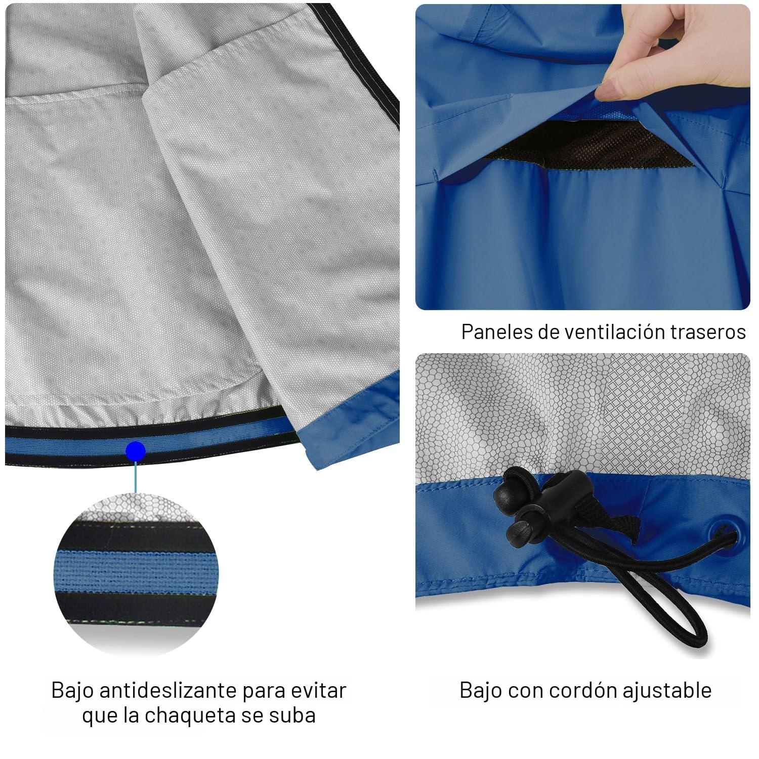 baleaf Chaqueta Impermeable Hombres Transpirabl Chaqueta Ciclismo Hombre Secado Rápido Cortavientos Hombre Ciclismo con Bolsillos Deportiva Exteriores al Aire Libre
