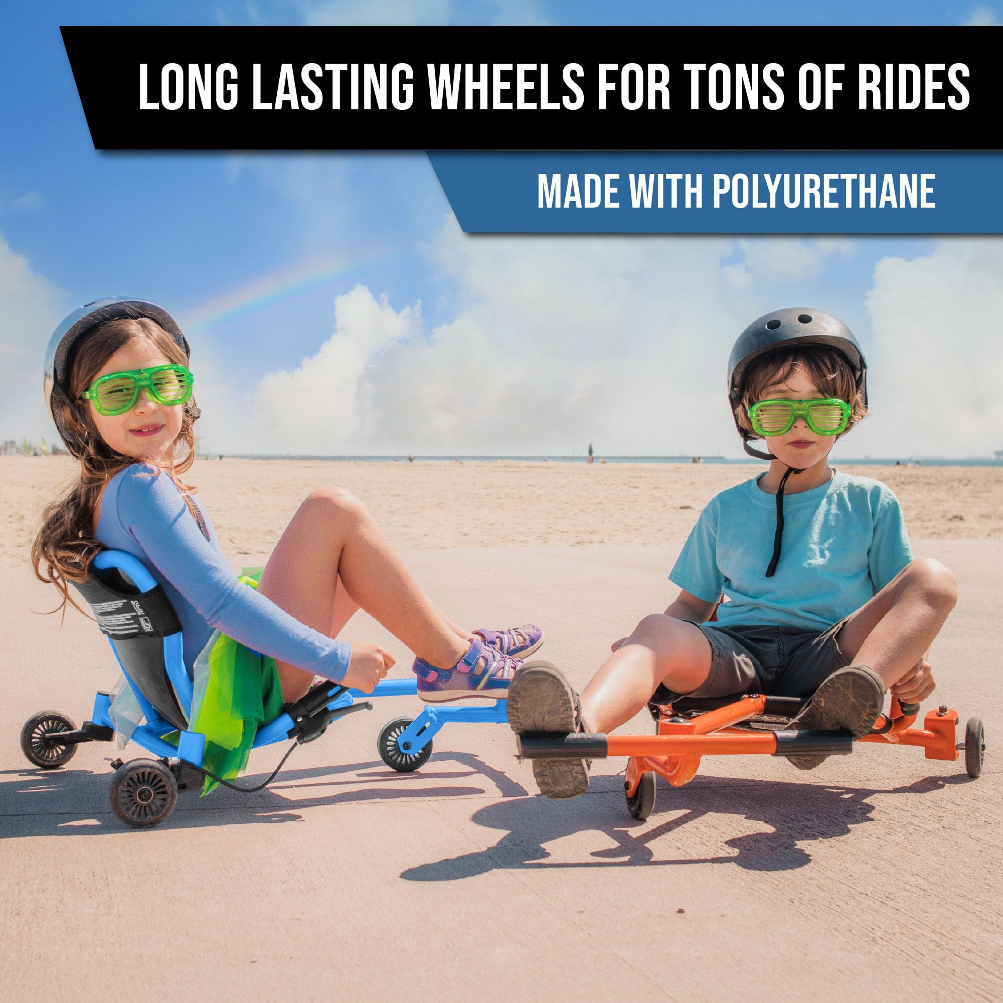 EzyRoller Rolki zapasowe Classic Drifter Stunt Scooter Kółka zapasowe do pojazdu zabawnego | Zestaw 3 szt. czarne