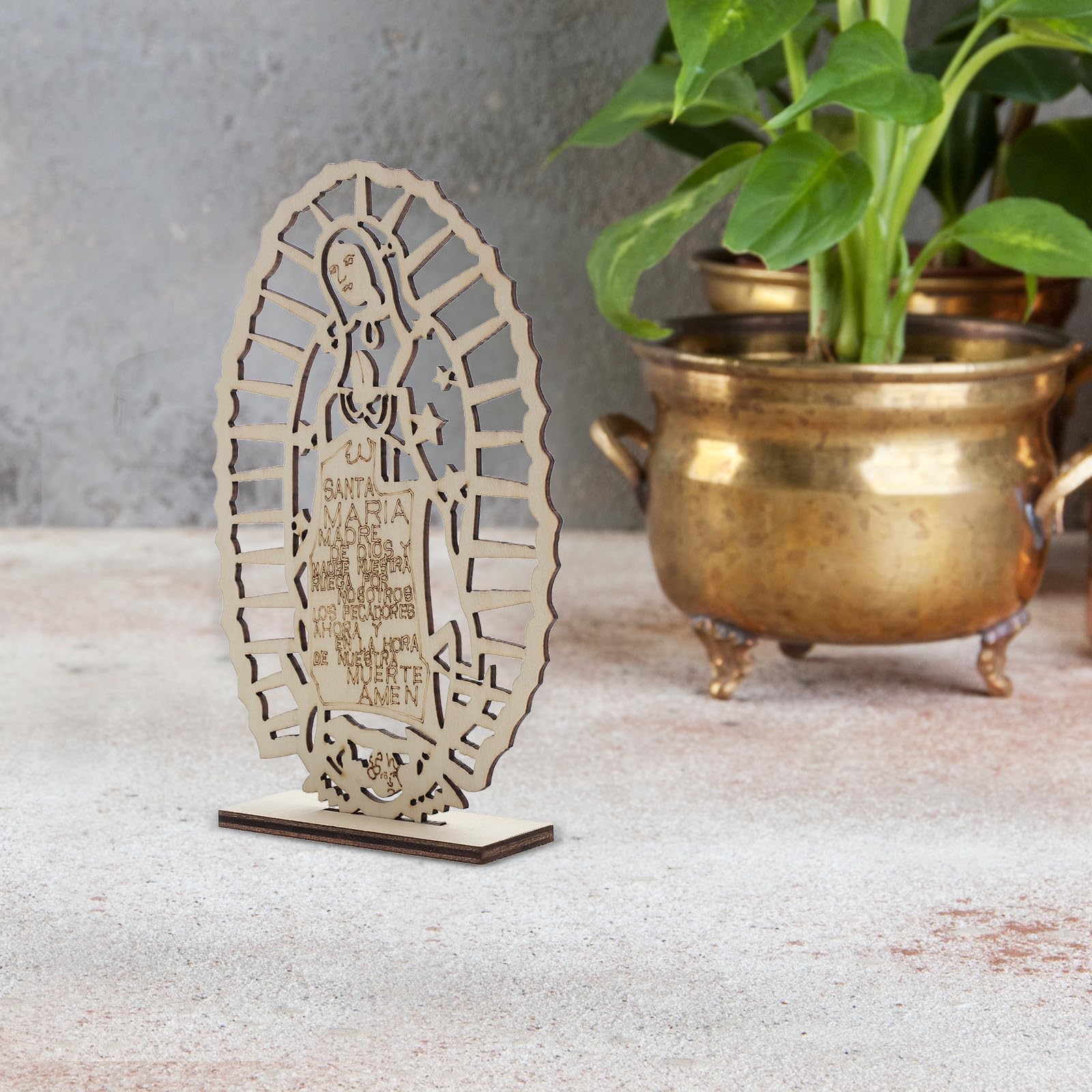 iplusmile 16 Piezas Centro de Mesa de Madera para Cruces Religiosas