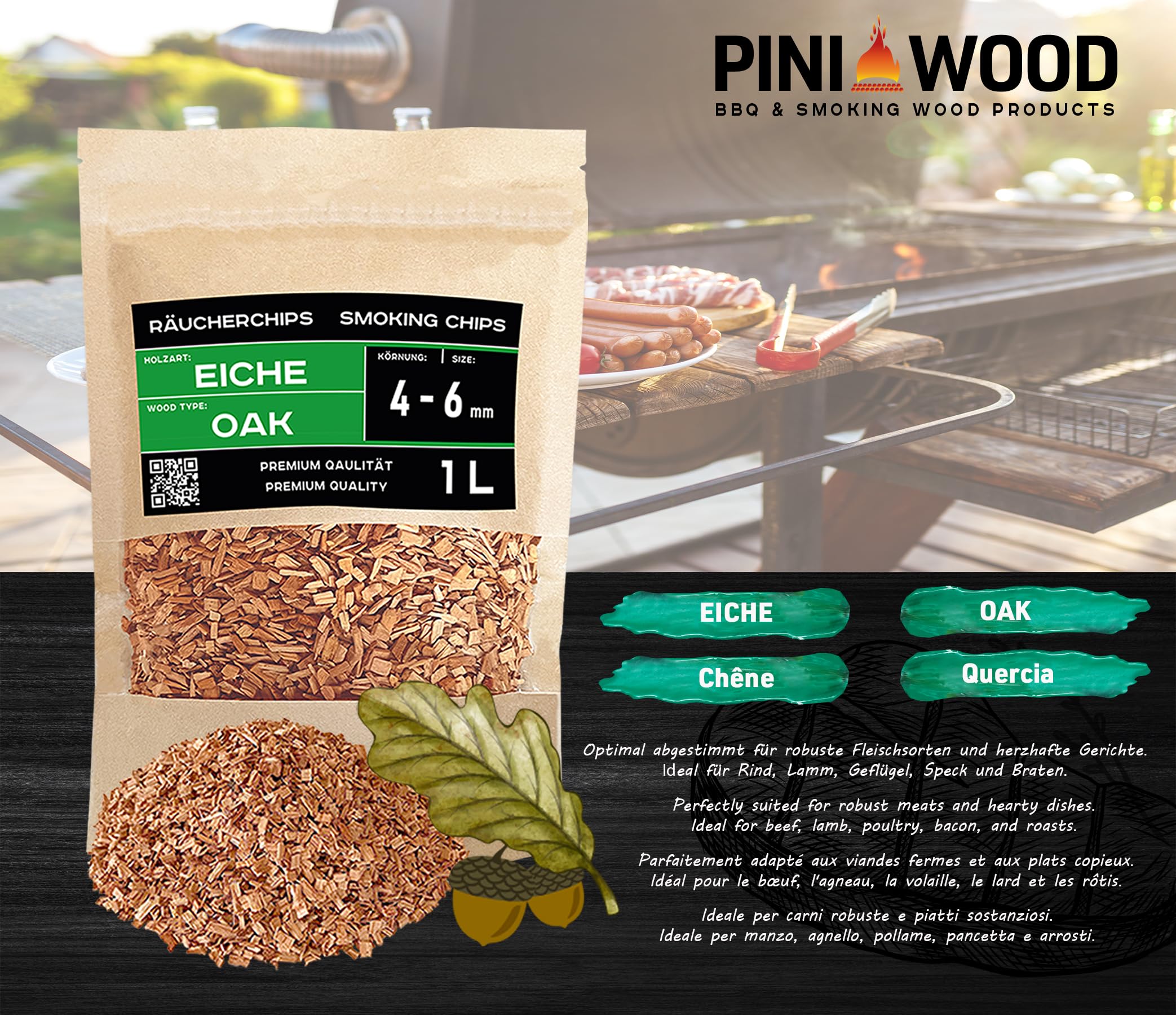 Rookchunks Duo – Appel- & Eiken | Duurzaam BBQ Hout | Voordeelpakket 5 kg