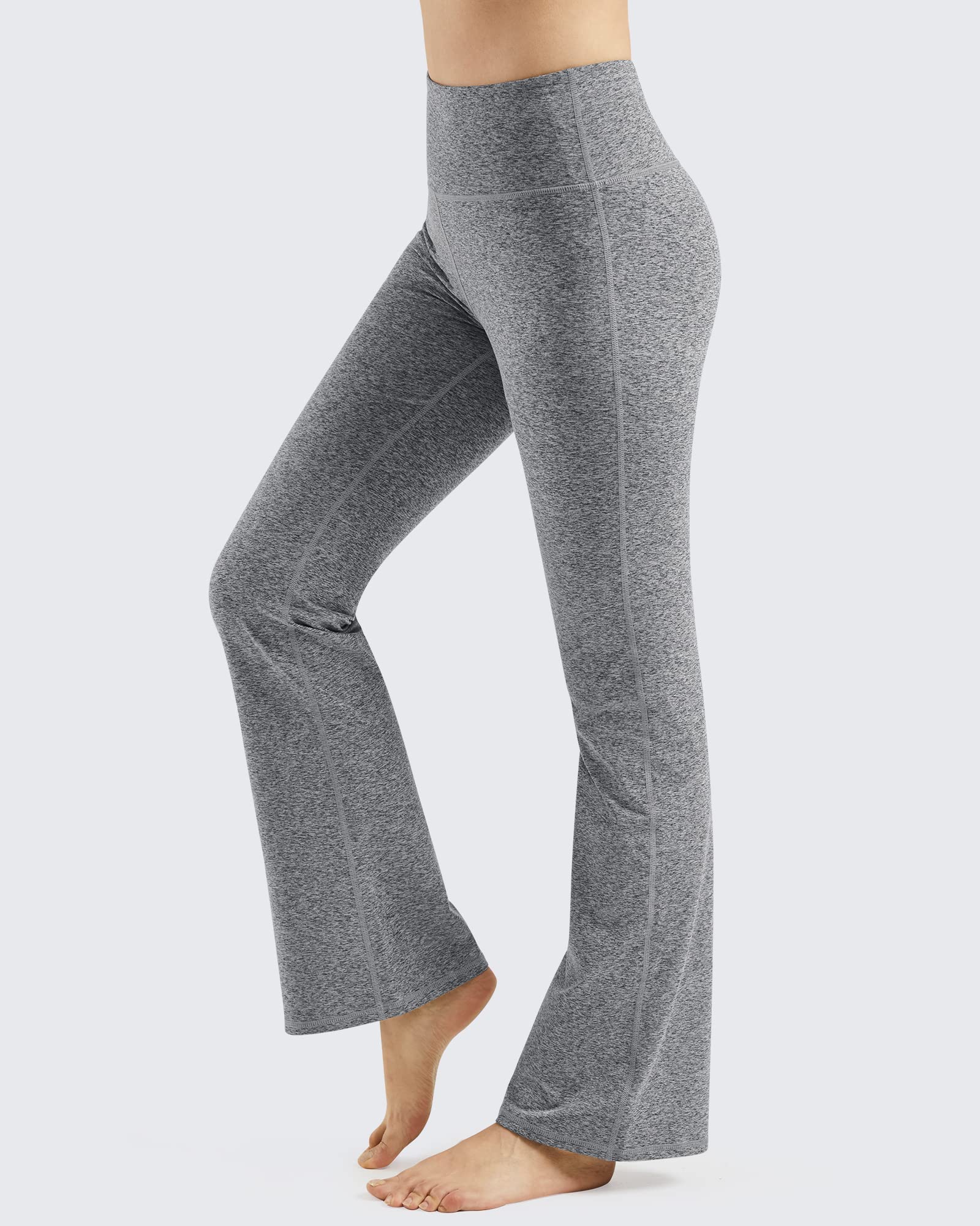 Promover Pantaloni Yoga Donna Eleganti Leggins Elastici a Zampa Sportivi Comfortevoli per Pilates Danza Fitness Palestra