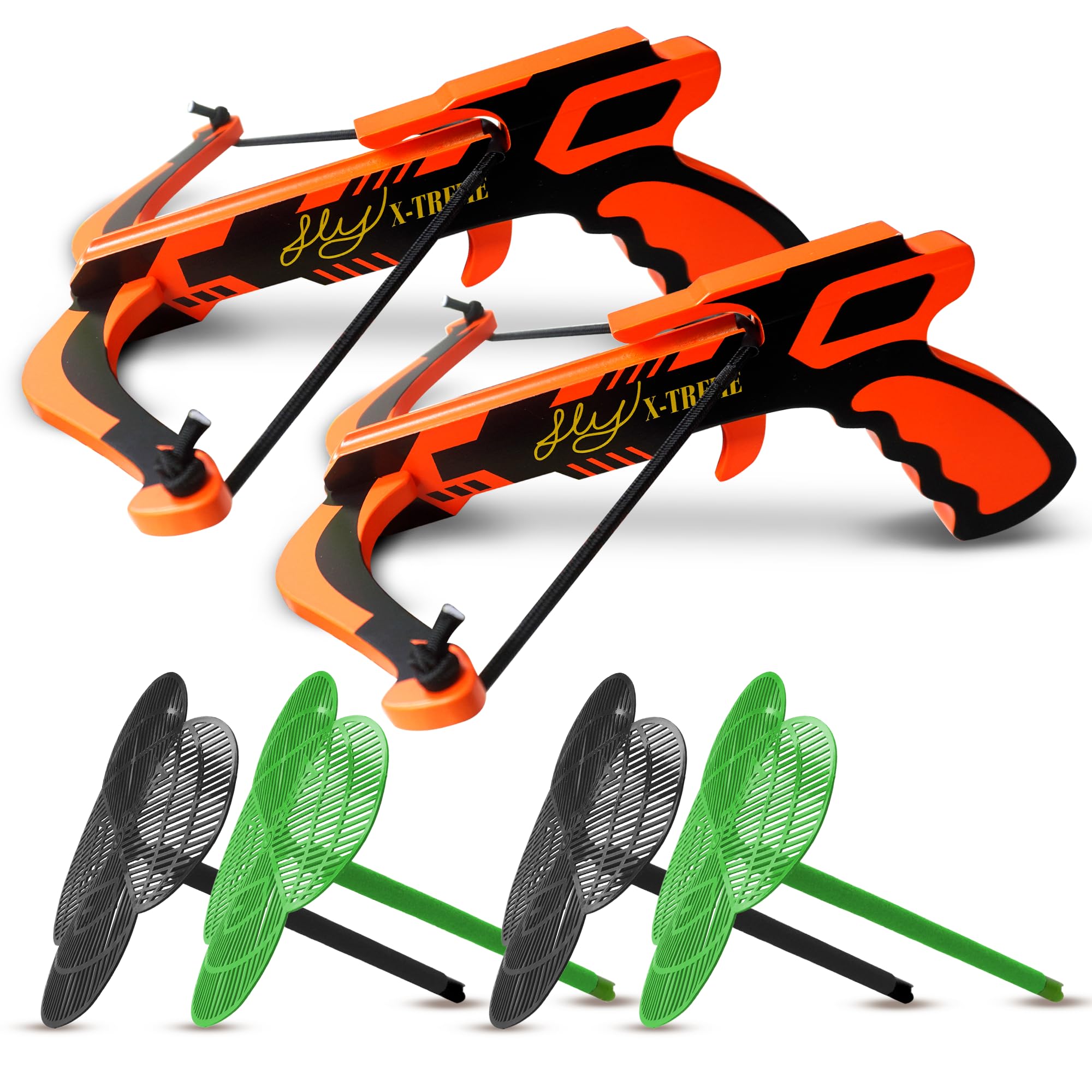 Fly-X-Treme Fly Hunting Wooden Bug Gun Set – Accurate Fly Shooter with 2 Arrows