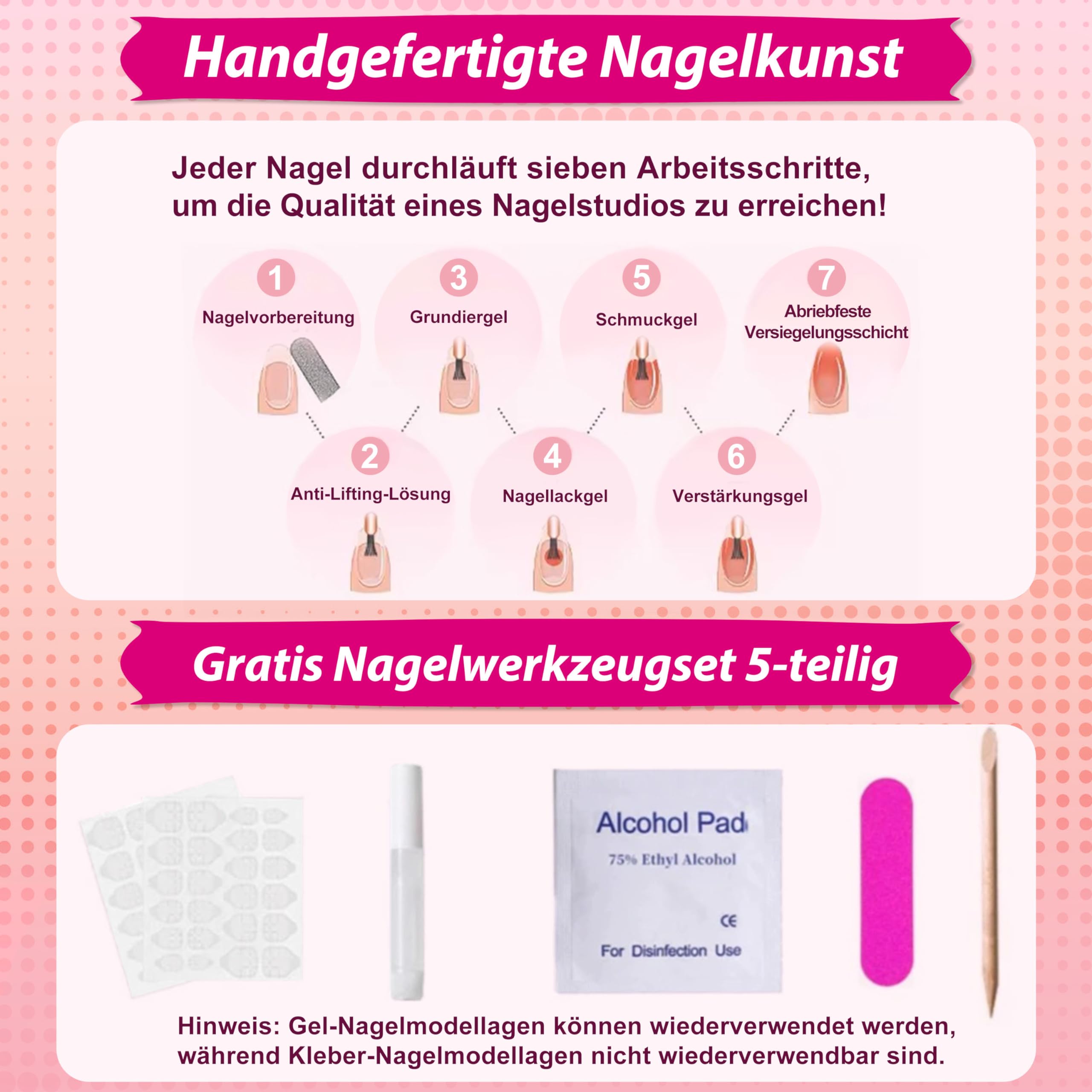 24pcs Mandorle Press on Nails Lunghe Bianco Latte Gradiente Stella Artificiale Da Incollare Finte Colore Francese Copertura Completa Unghie Finte Unghie Finte Naturale per Nail Art Beauty