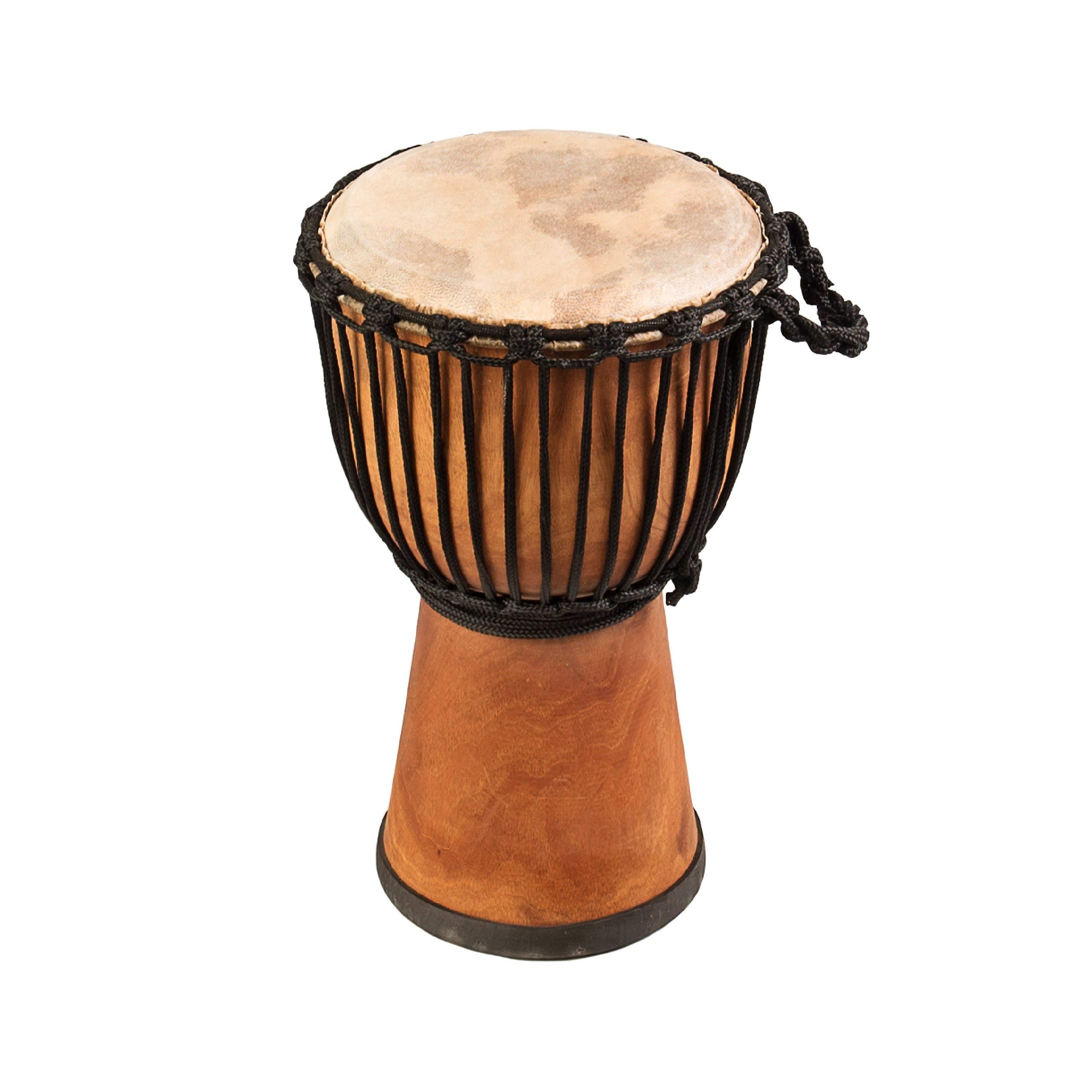 Djembe Drum - Wide Top - Natural Mahogany (10" diameter)