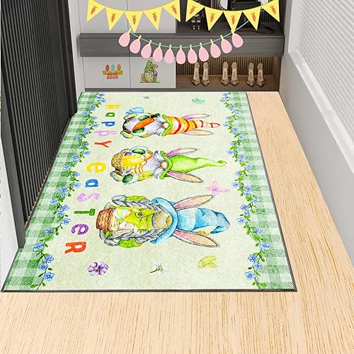 Miniatura 5 de Tapete de interior de 32 x 47 pulgadas, tapete de bienvenida grande antideslizante para entrada, tapete de entrada lavable, tapete de perfil bajo