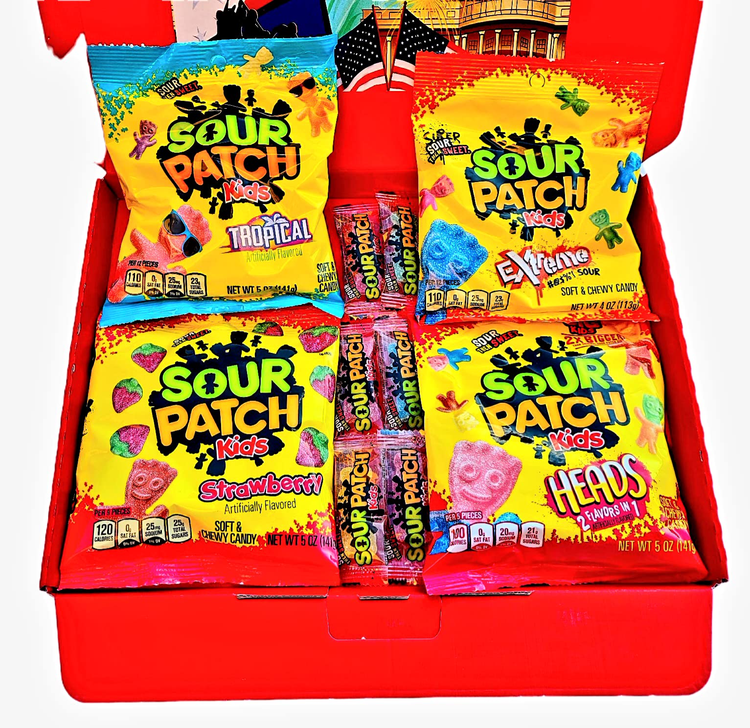 SOUR PATCH KIDS American Candy Gift Box Soft Chewy Sweet Sour VEGAN