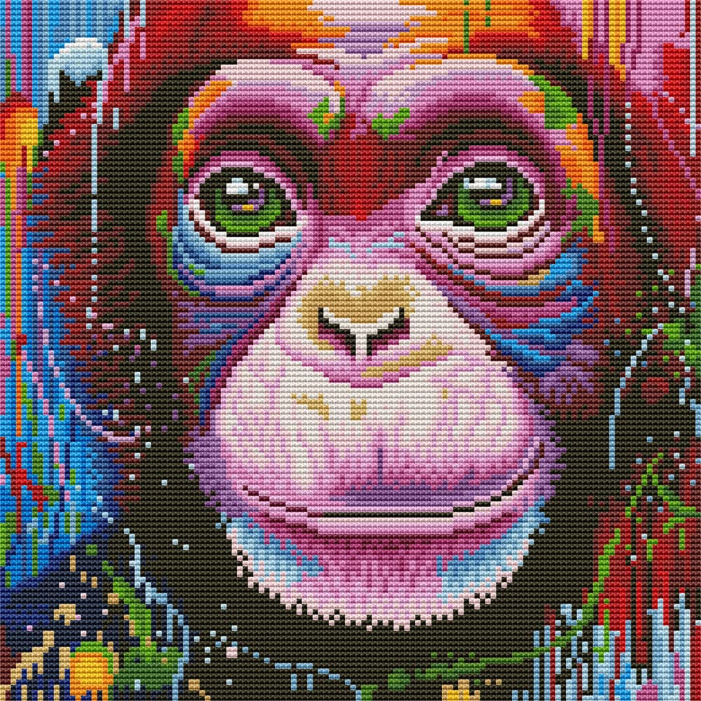 Kreuzstich-Set Liebe - 36x46cm Mit Allem Zubehör