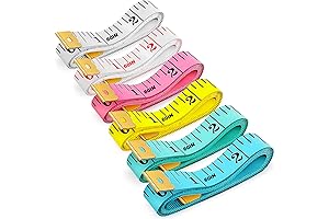 6 Packs Soft Body Tape Measure for Body Double Scale Small Fabric...