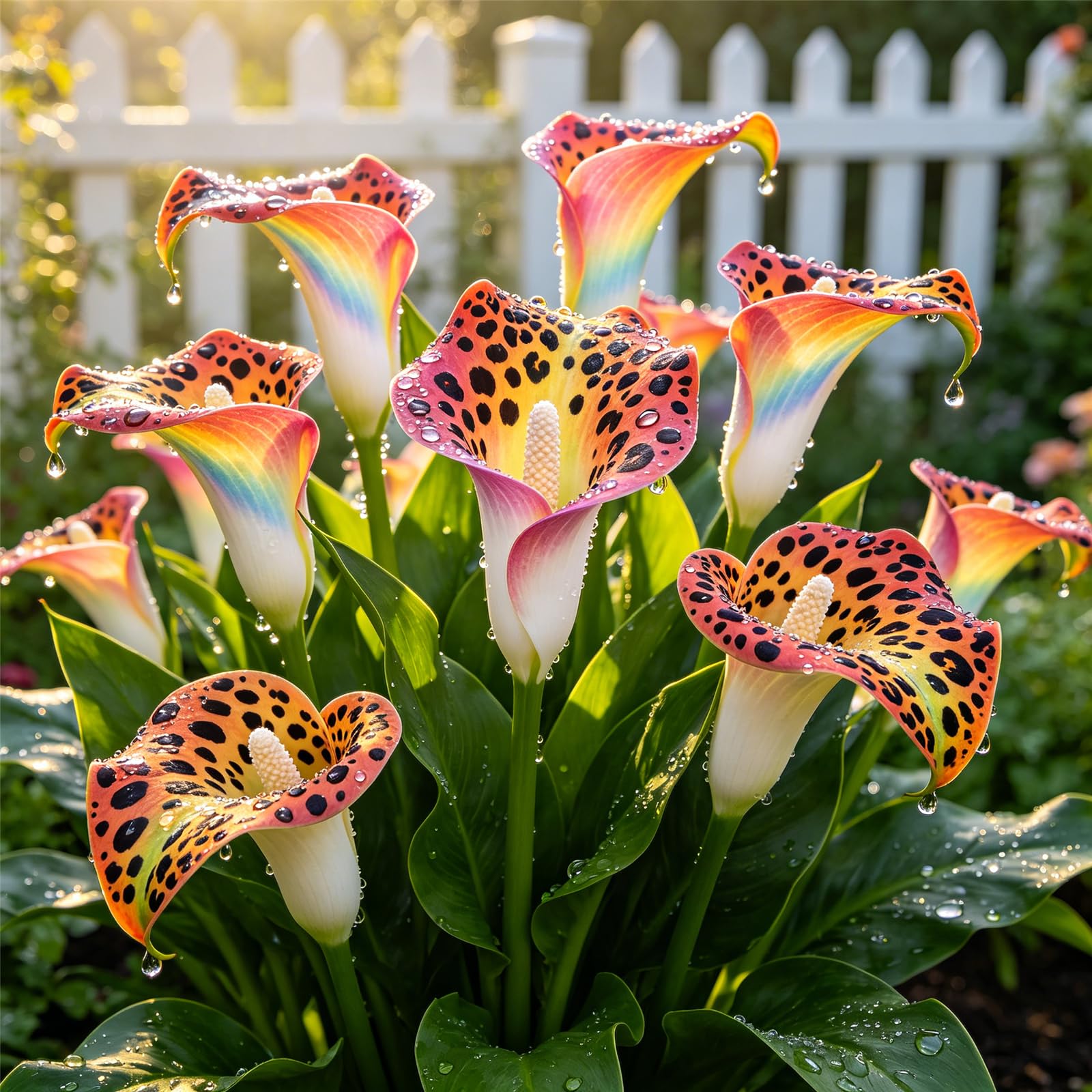 Mixed Calla Lily Bulbs for Planting-Super Growing,Hardy Perennial,Stunning Display,Excellent Decoration for Gardens-8bulbs-C