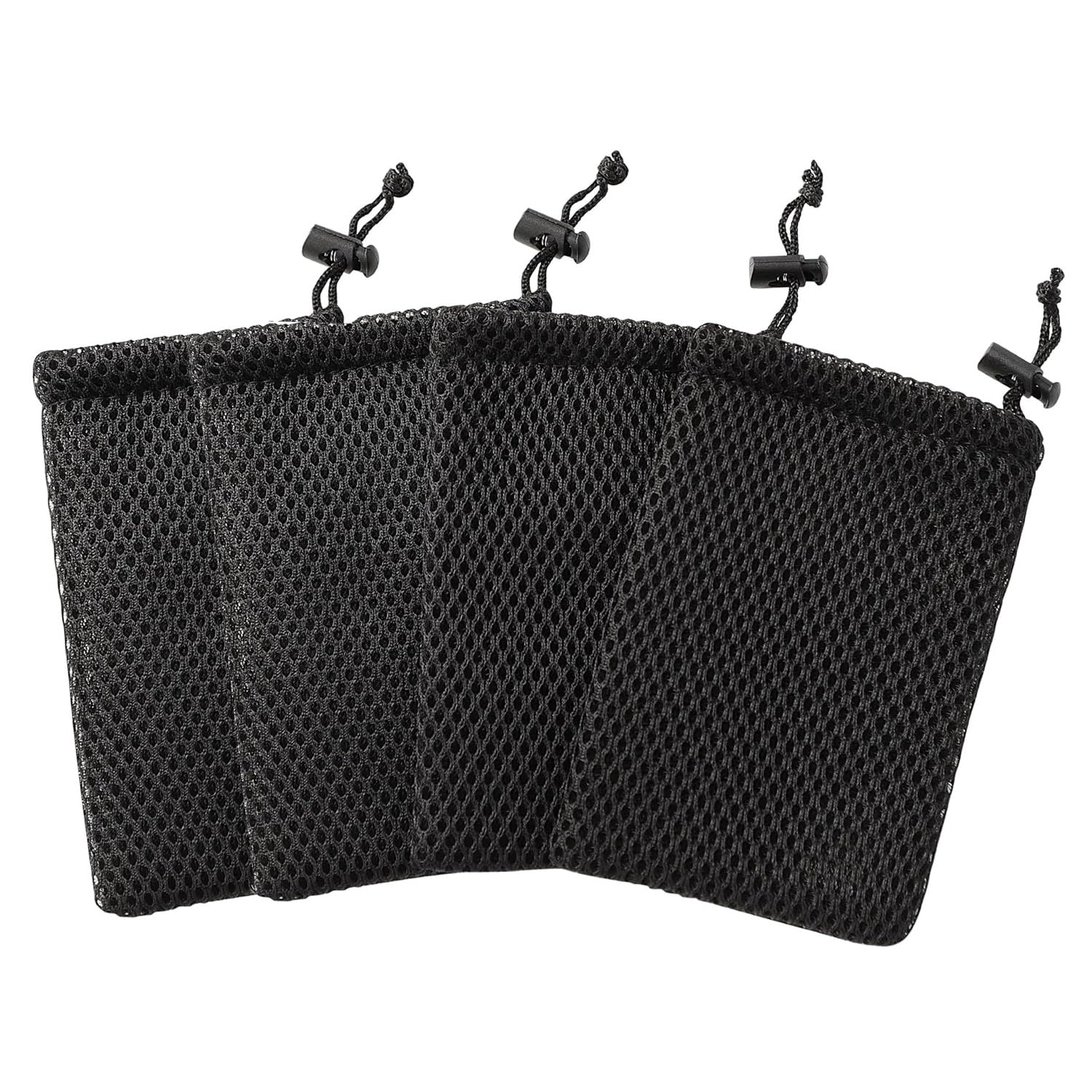 YXQ Nylon Mesh Drawstring Bag, 5 x 3.5 Inch Small Storage Pouch String Bags for Mini Stuff MP3 Charger Earphone Key Travel Kit Organizer for Lipstick