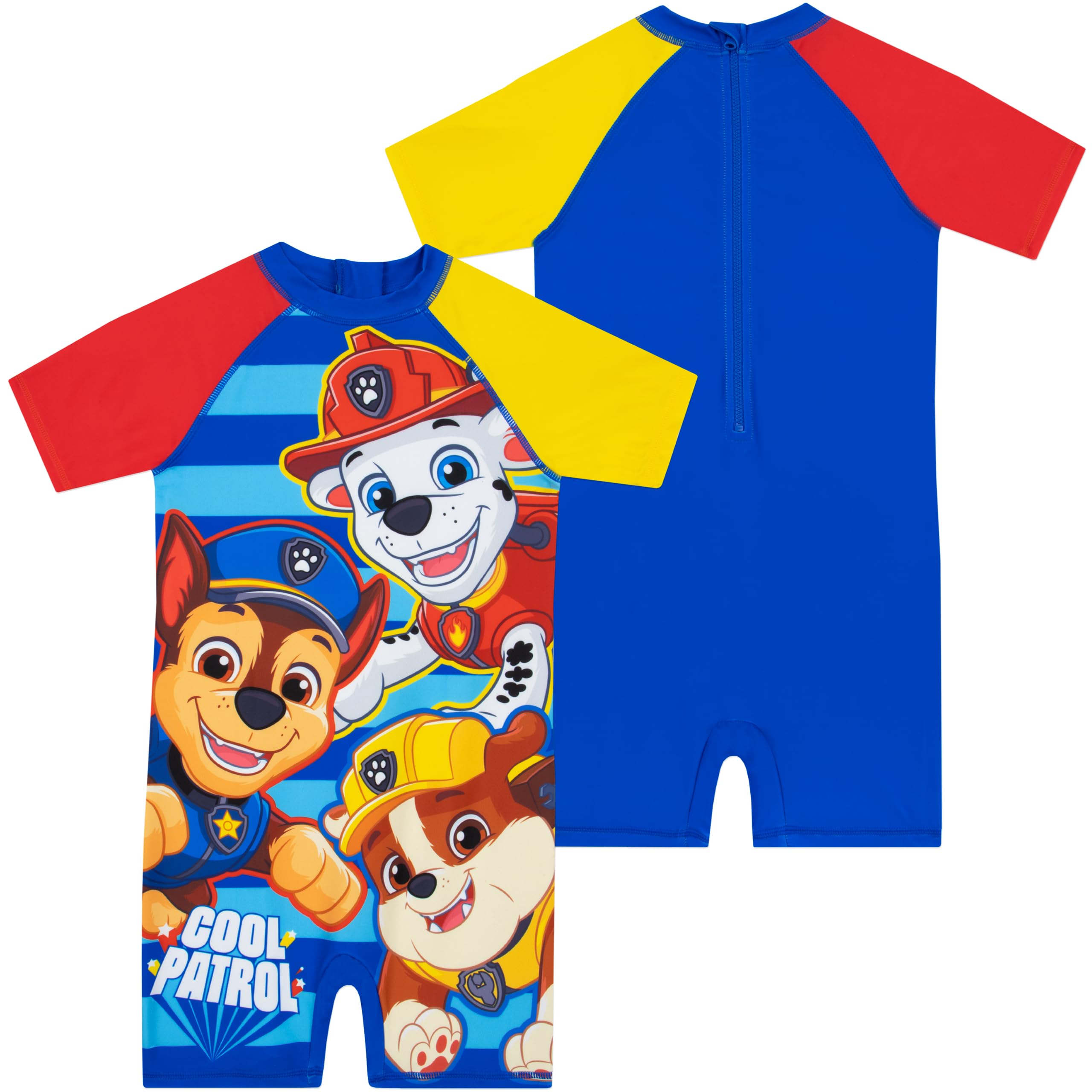 PAW Patrol Strój Kąpielowy Dla Chłopców | Rubble, Marshall I Chase | Dziecięca Odzież Plażowa