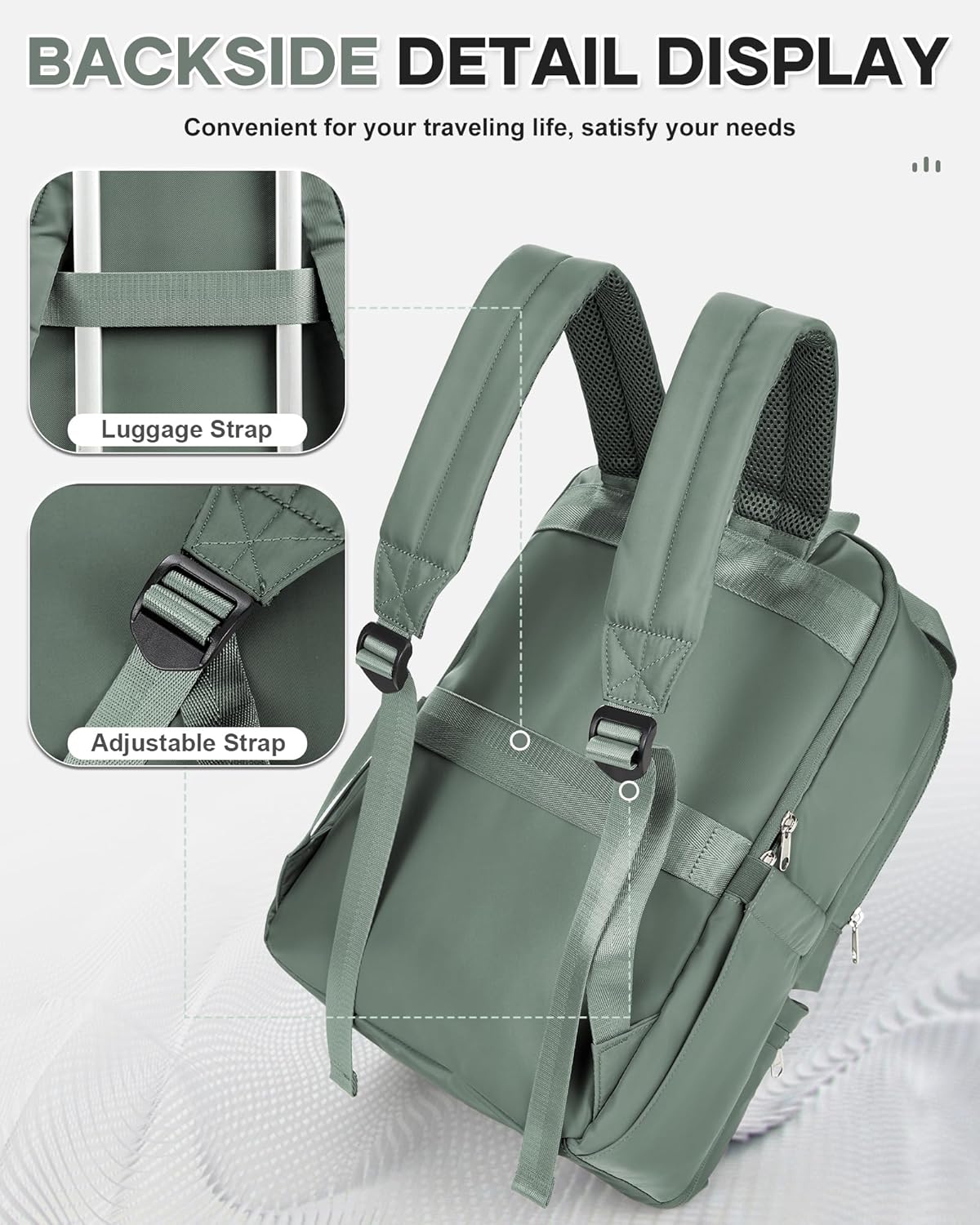 wepadre Small Travel Backpack for Women Men Personal Item Travel Bag Carry on Backpack for Travel Carry on Luggage - Image 5