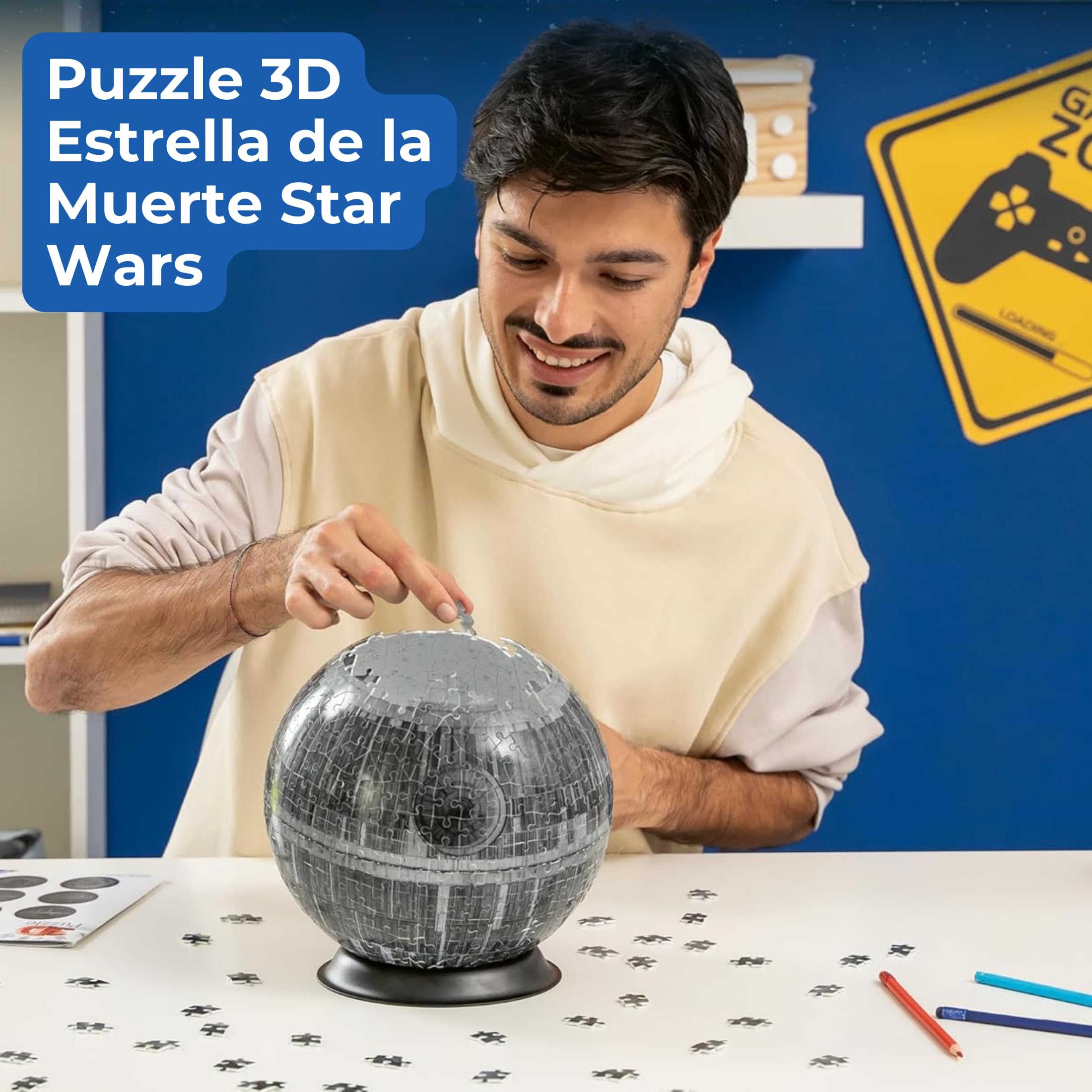 Ravensburger - Puzzle 3D Estrella de la Muerte 540 Piezas, +10 años