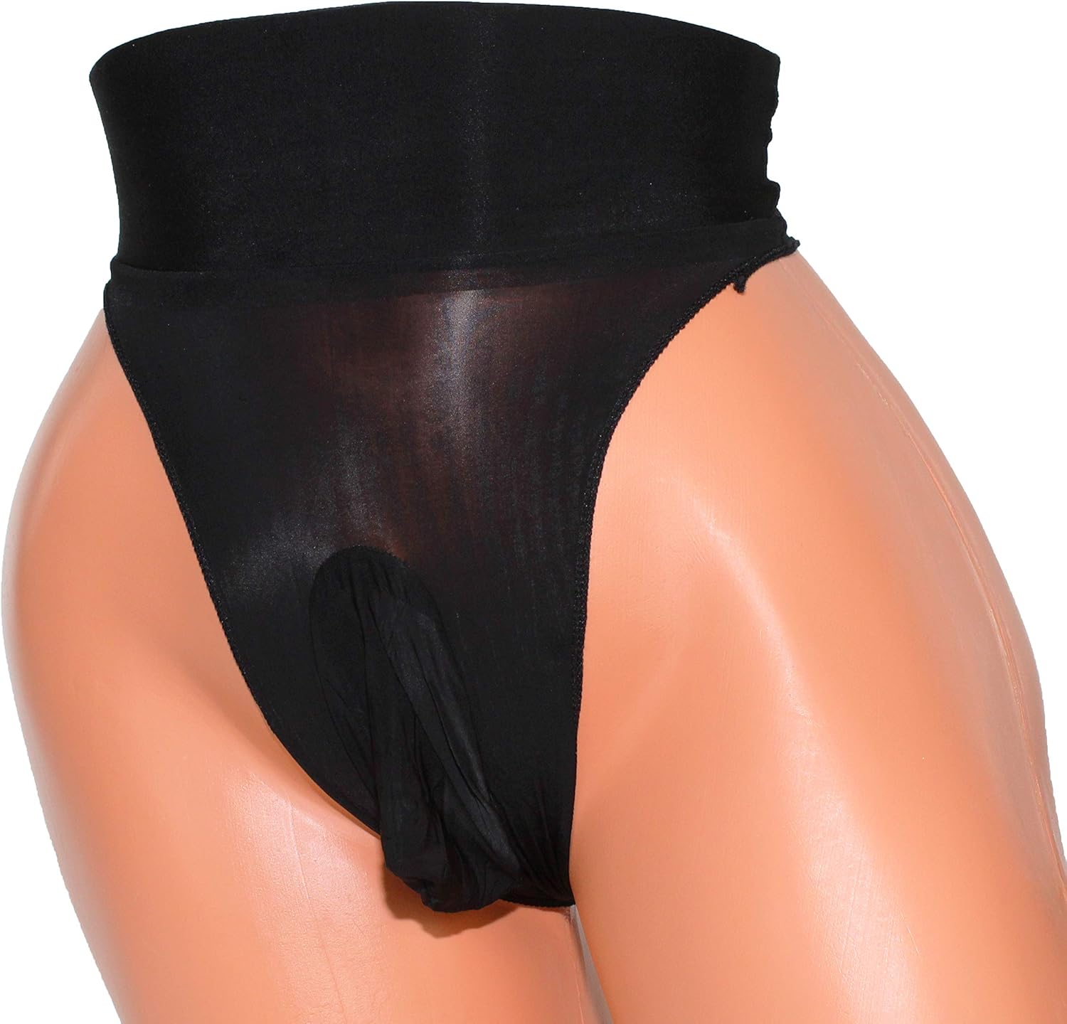 Mona's Choice Mens High Waist Glossy Ice Silk Briefs/Mens Panties - Image 3