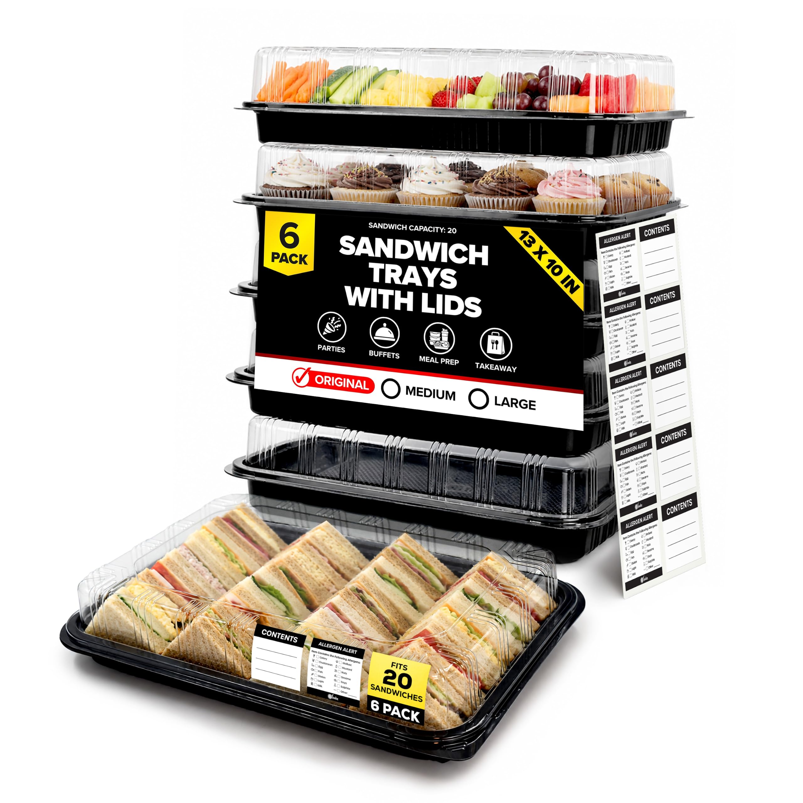 10 Best Party and Catering Supplies 2026 4 ebake Catering Trays with Lids