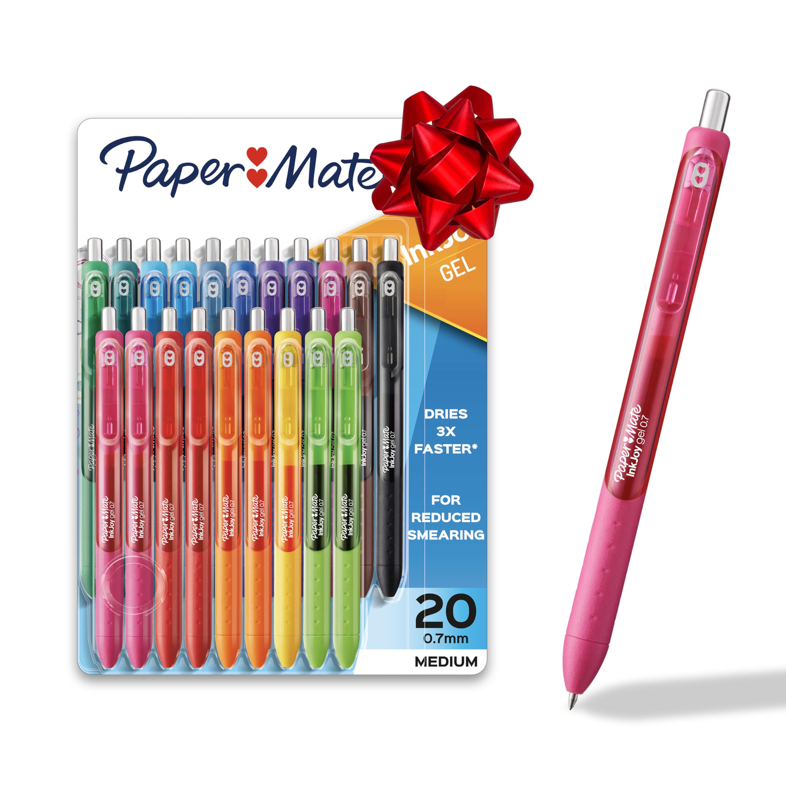 Paper Mate Inkjoy Pens, Gel Pens, Medium Point (0.7mm), Assorted, 20 Count