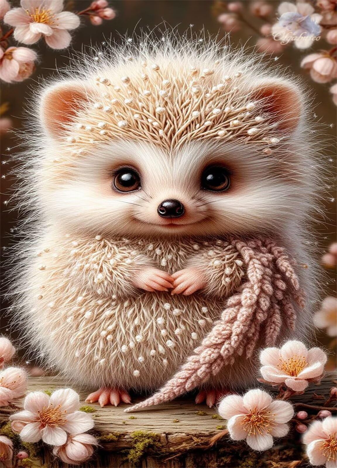 1314 Pezzi Puzzle Adulti Fiore Animale Riccio, Puzzle Impegnativo Decorazione Interna e Regalo