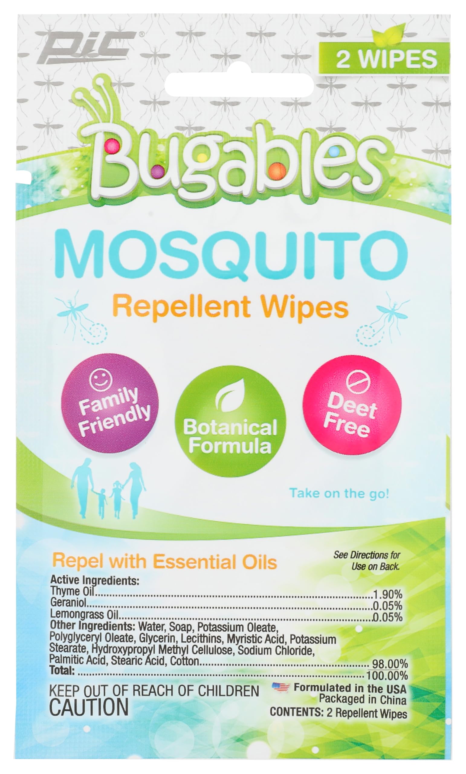 Spectrum Brands Quantity 1 PIC TM 2PK Mosq Repellent Wipe